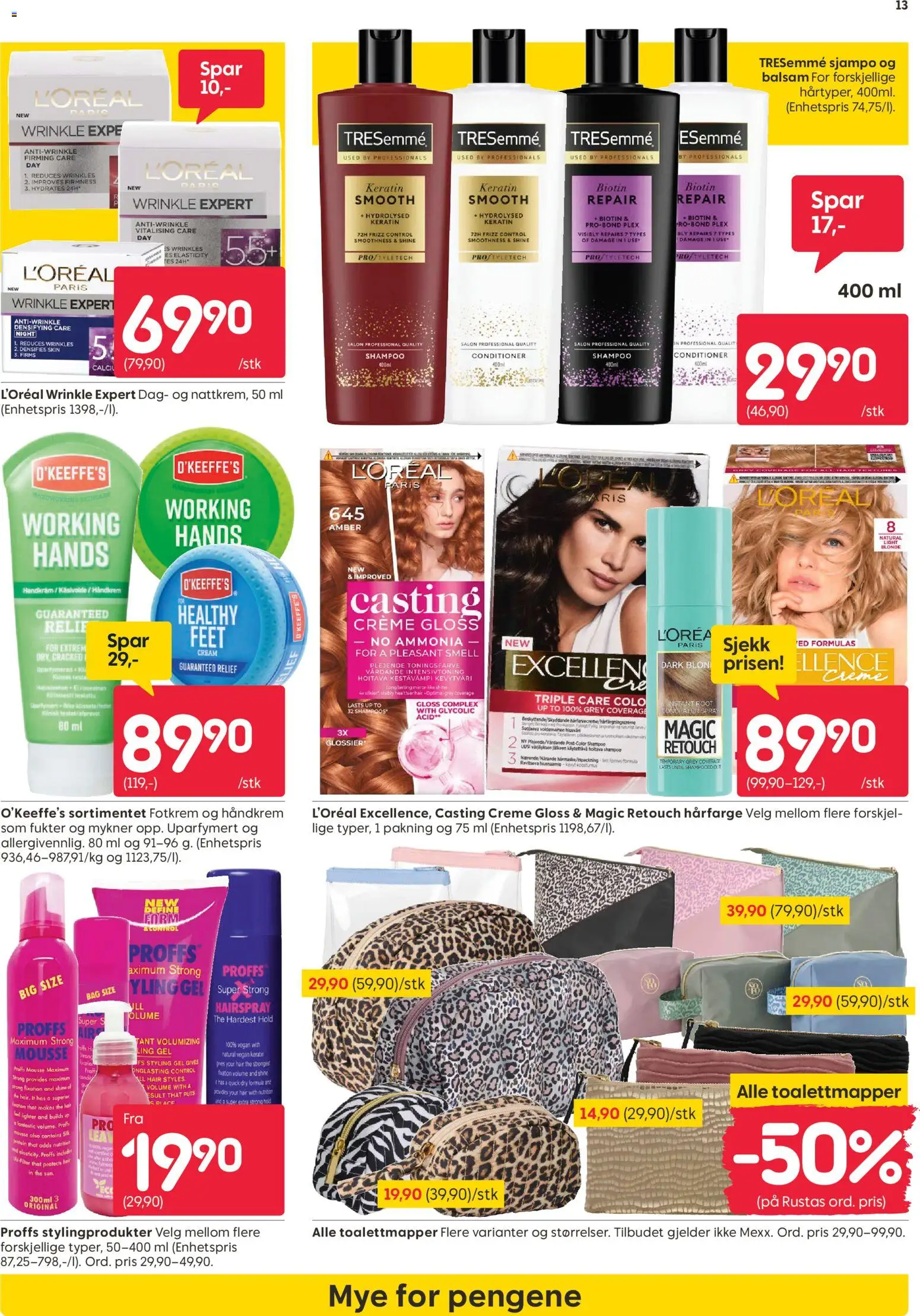 {H1} | Side: 13 | Produkter: Bag, Сушильные машины, Concealer, Shampoo