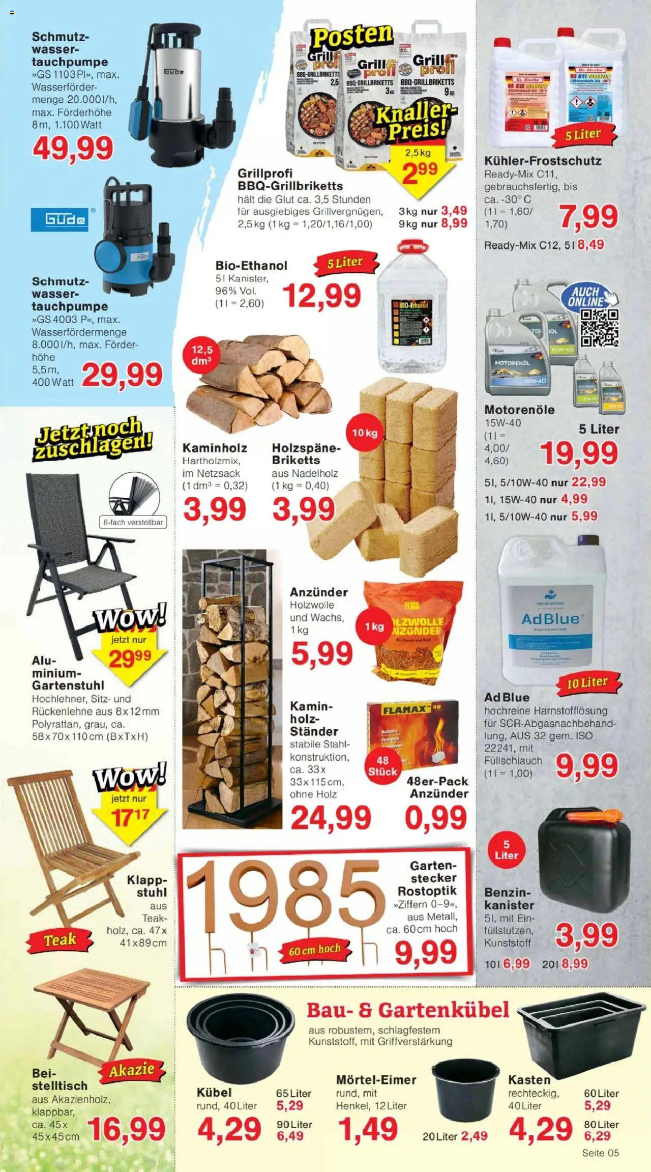 Jawoll Prospekt – gültig ab 22.09.2025 | Seite: 9 | Produkte: Grill, Kamin, Stuhl, Wasser