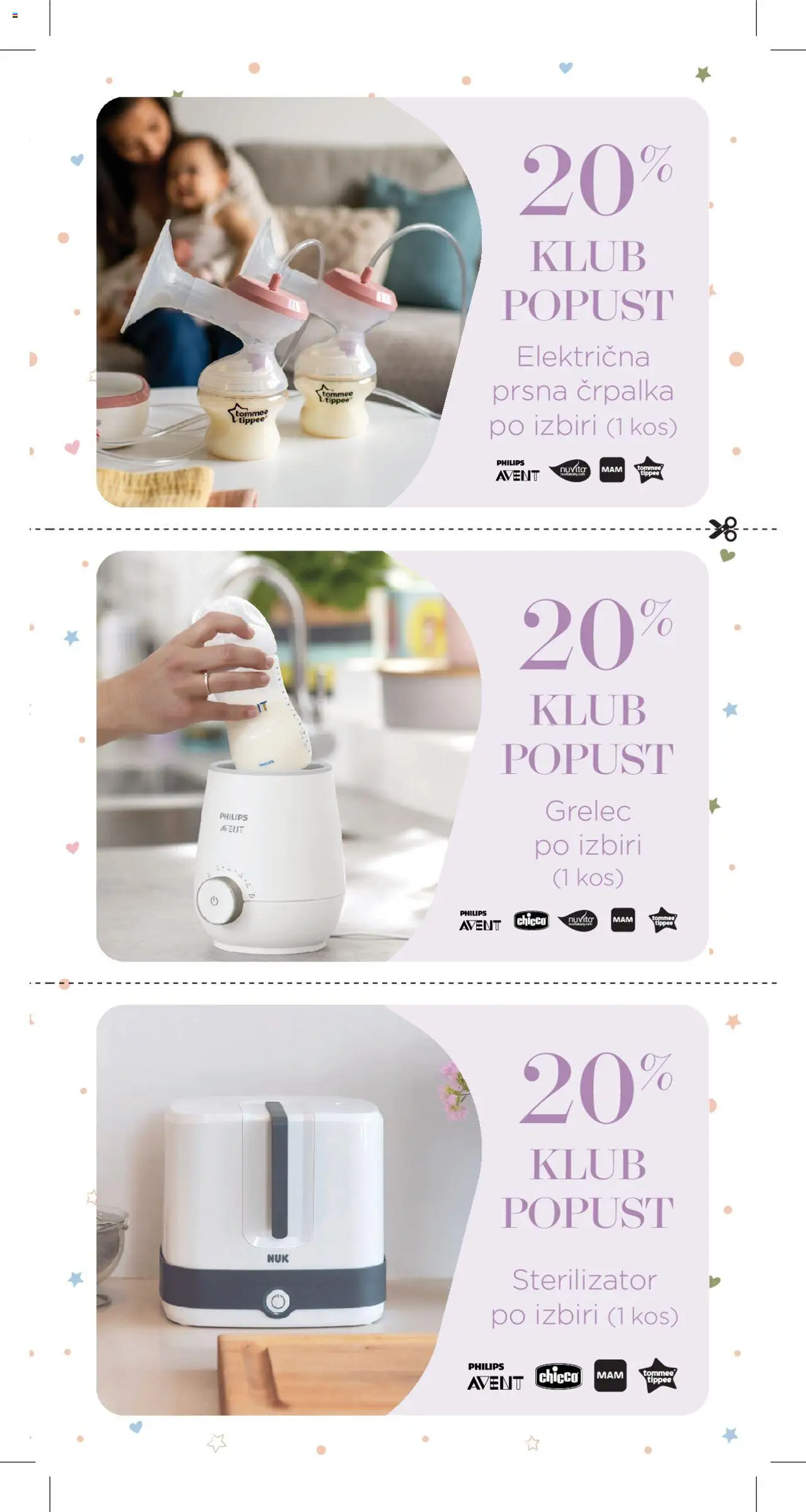 Baby center katalog nosečka │ velja od 01.07.2025 | Stran: 17 | Izdelki: Črpalka, Kos, Grelec