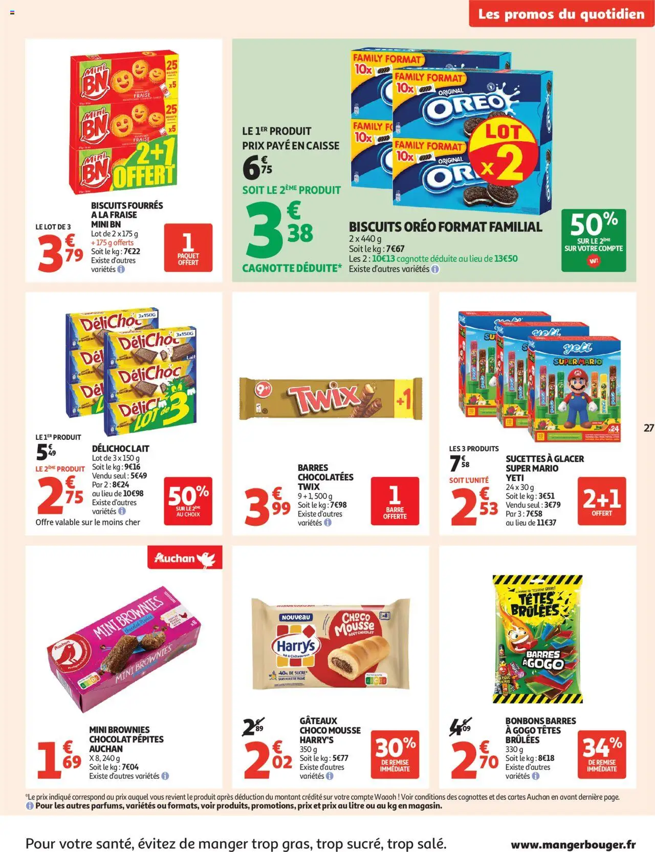  | Page: 27 | Produits: Fraise, Lait, Huile, Bonbons