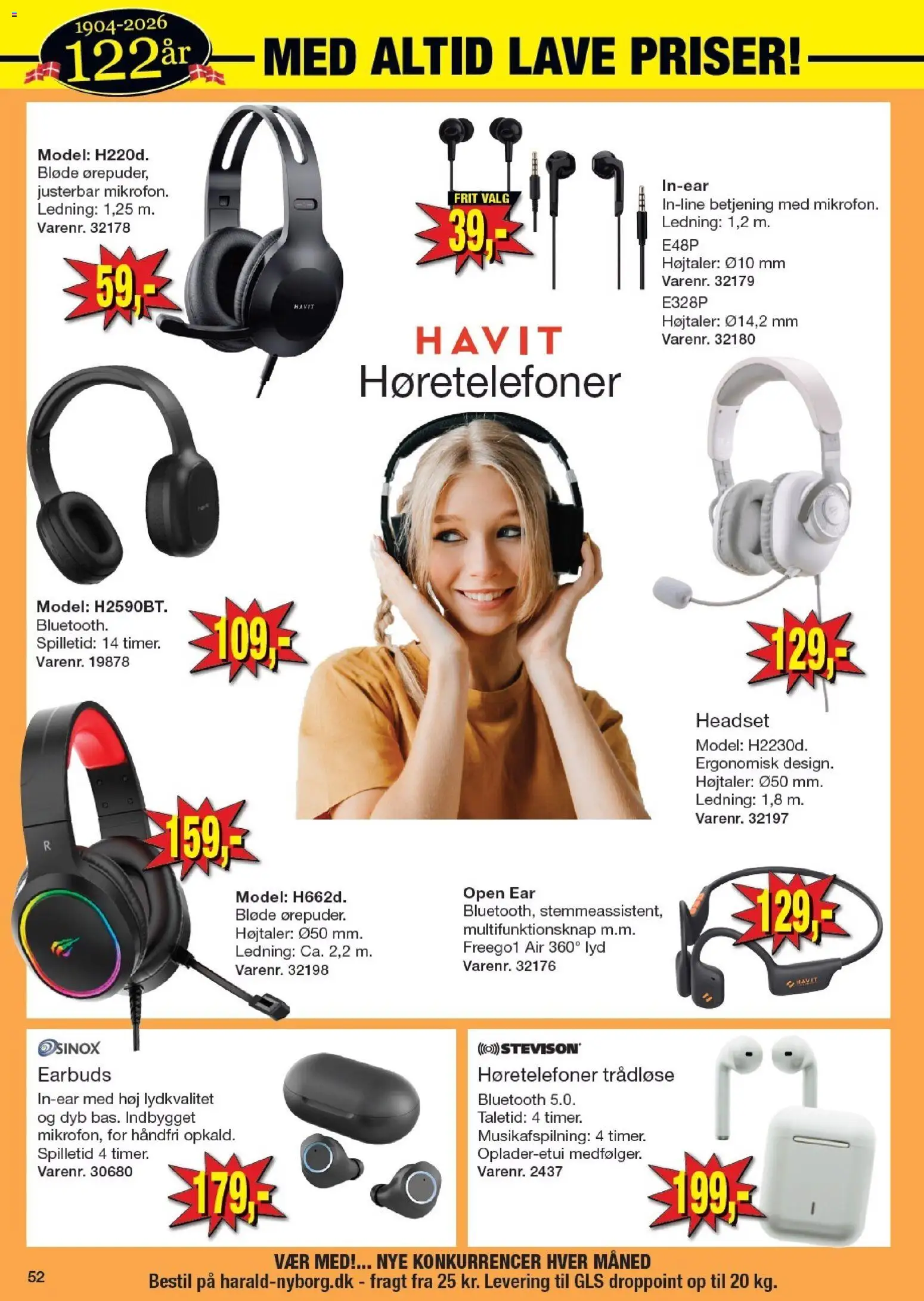Harald Nyborg tilbudsavis – gyldig fra 29.01.2026 | Side: 58 | Produkter: Lyd, Høretelefoner