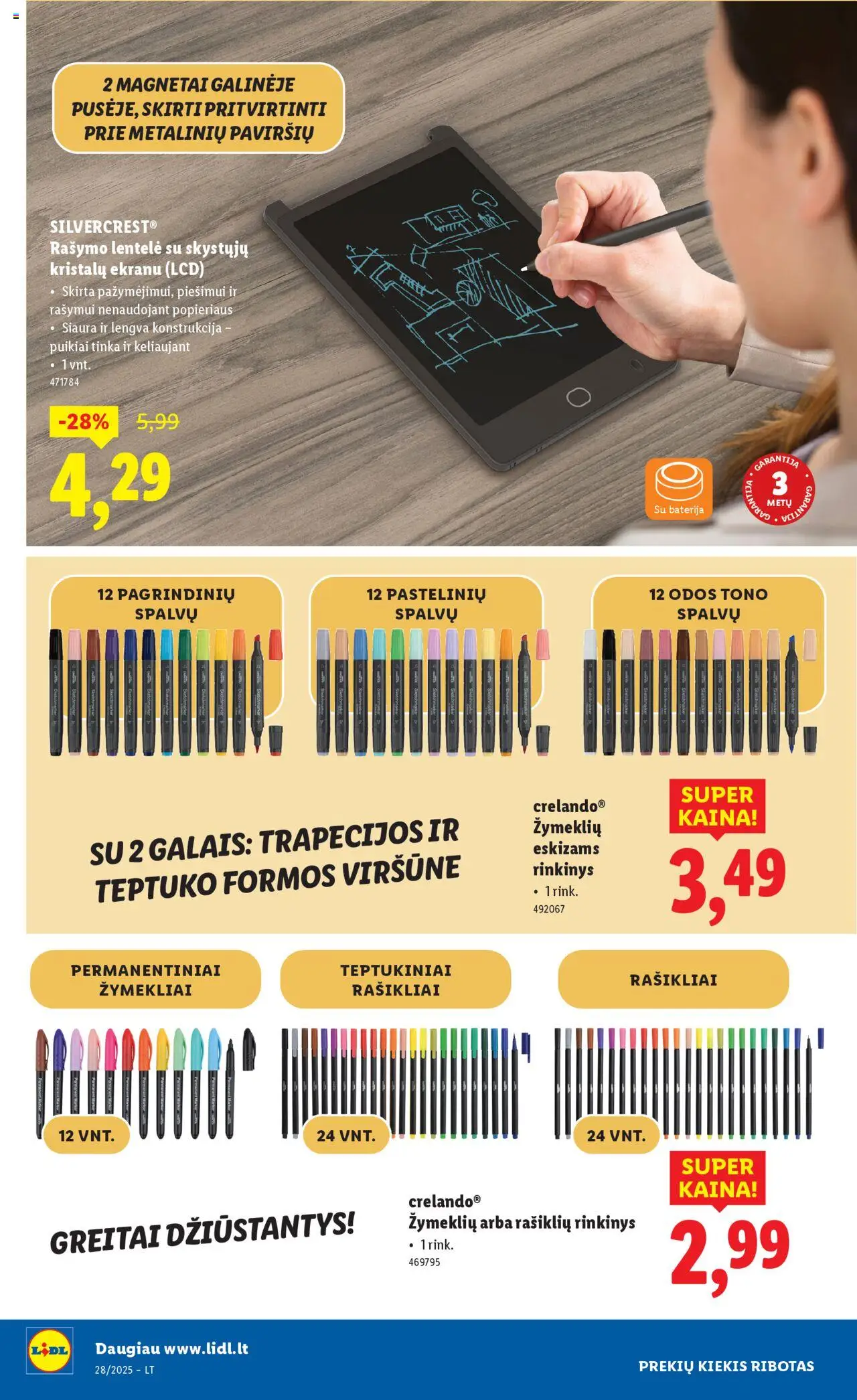 LIDL leidinys - Ne maisto prekių pasiūlymai│galioja nuo 30.06.2025 | Puslapis: 36 | Prekių: Baterija