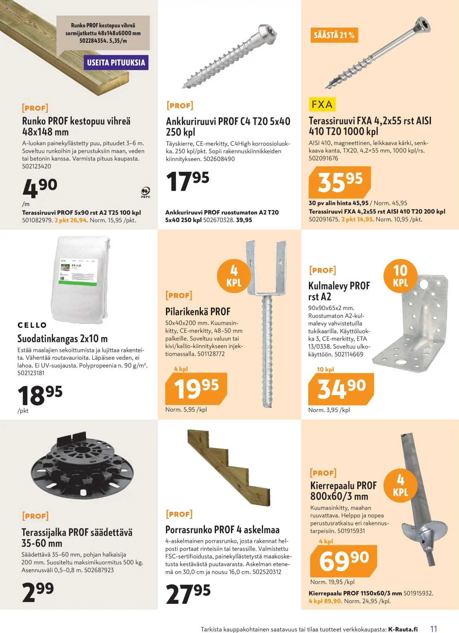 K-Rauta tarjoukset – voimassa 15.04.2026 alkaen | Sivu: 11