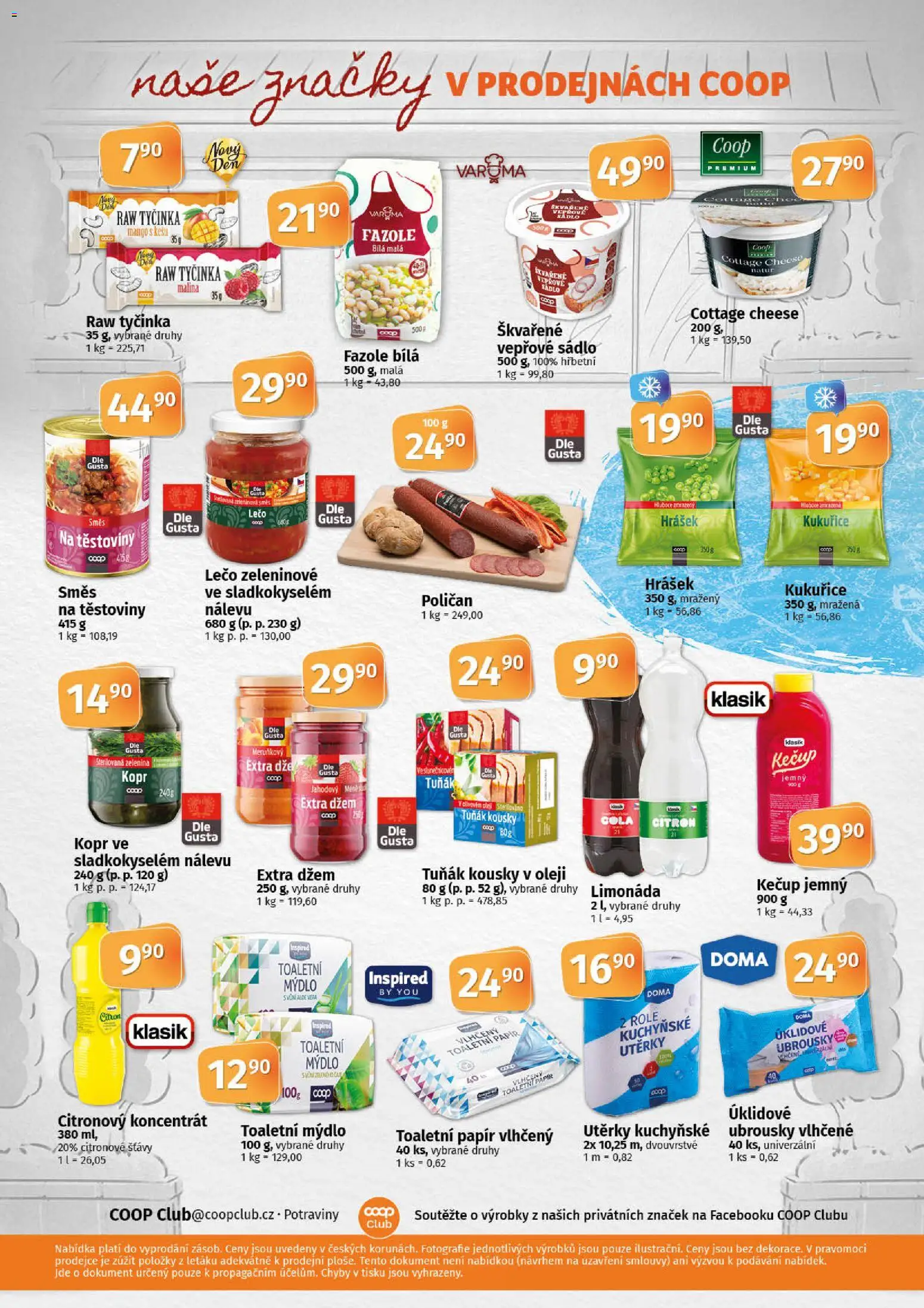 Coop leták - Tuty od 14.01.2026 | Strana: 10 | Produkty: Sádlo, Ubrousky, Potraviny, Lečo