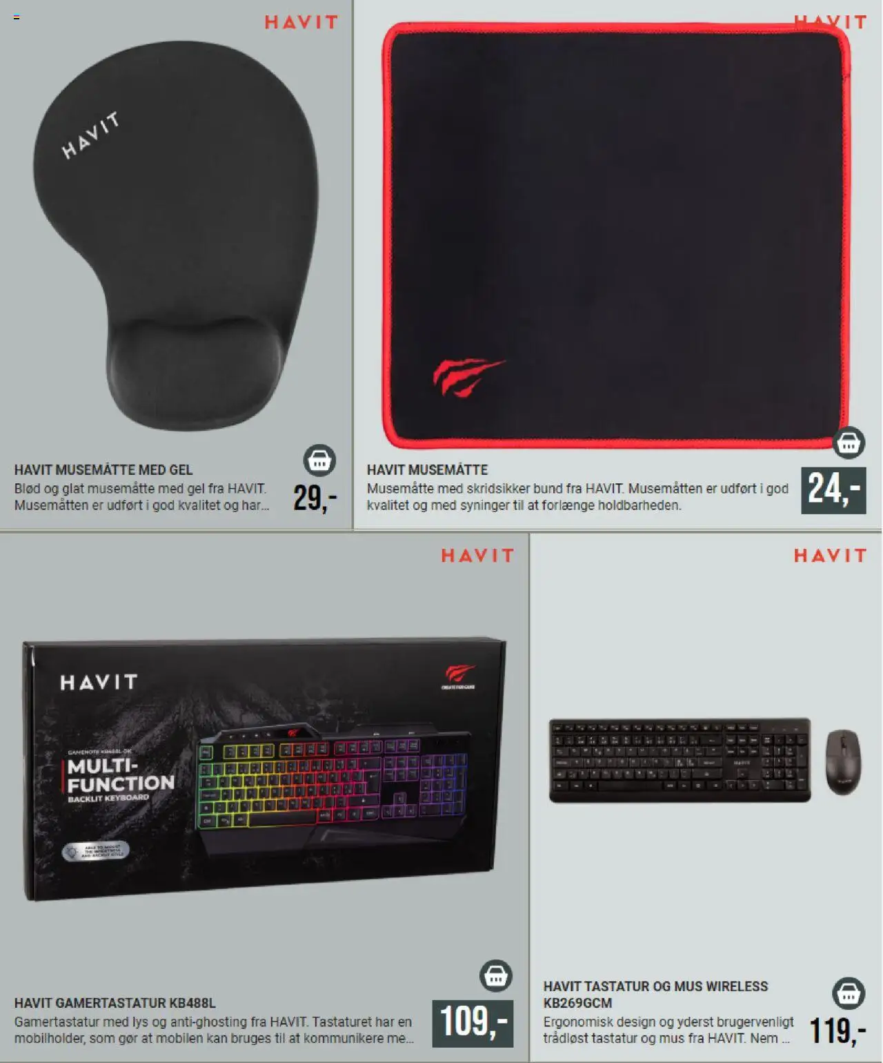 Harald Nyborg tilbudsavis – gyldig fra 01.10.2025 | Side: 3 | Produkter: Mus, Tastatur, Søm