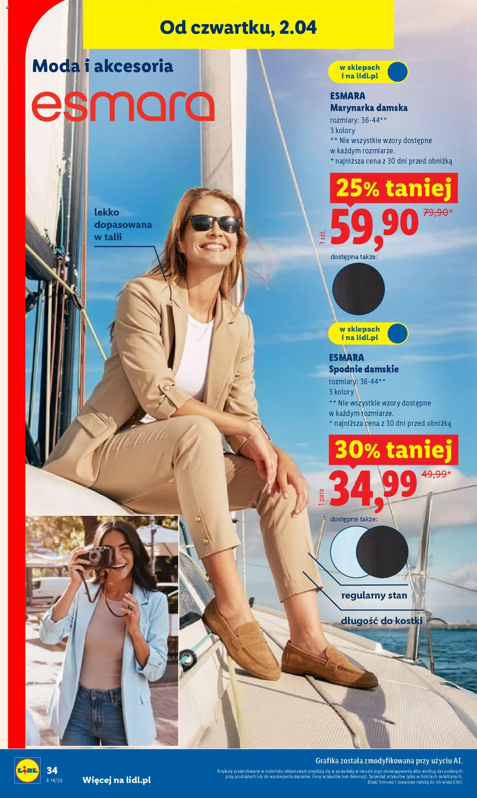 Lidl Katalog od 30.03.2026 | Strona: 38 | Produkty: Spodnie