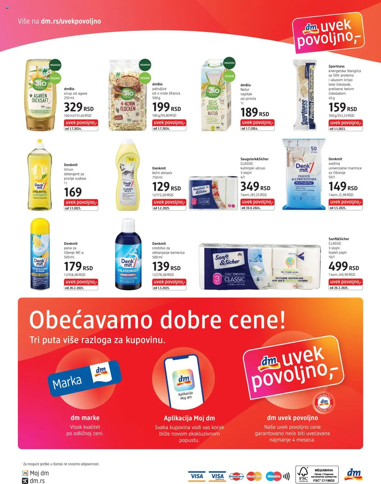 DM Drogerie katalog - važi od 01.09.2025 | Strana: 4 | Proizvode: Protein, Toalet papir, Pahuljice, Limun