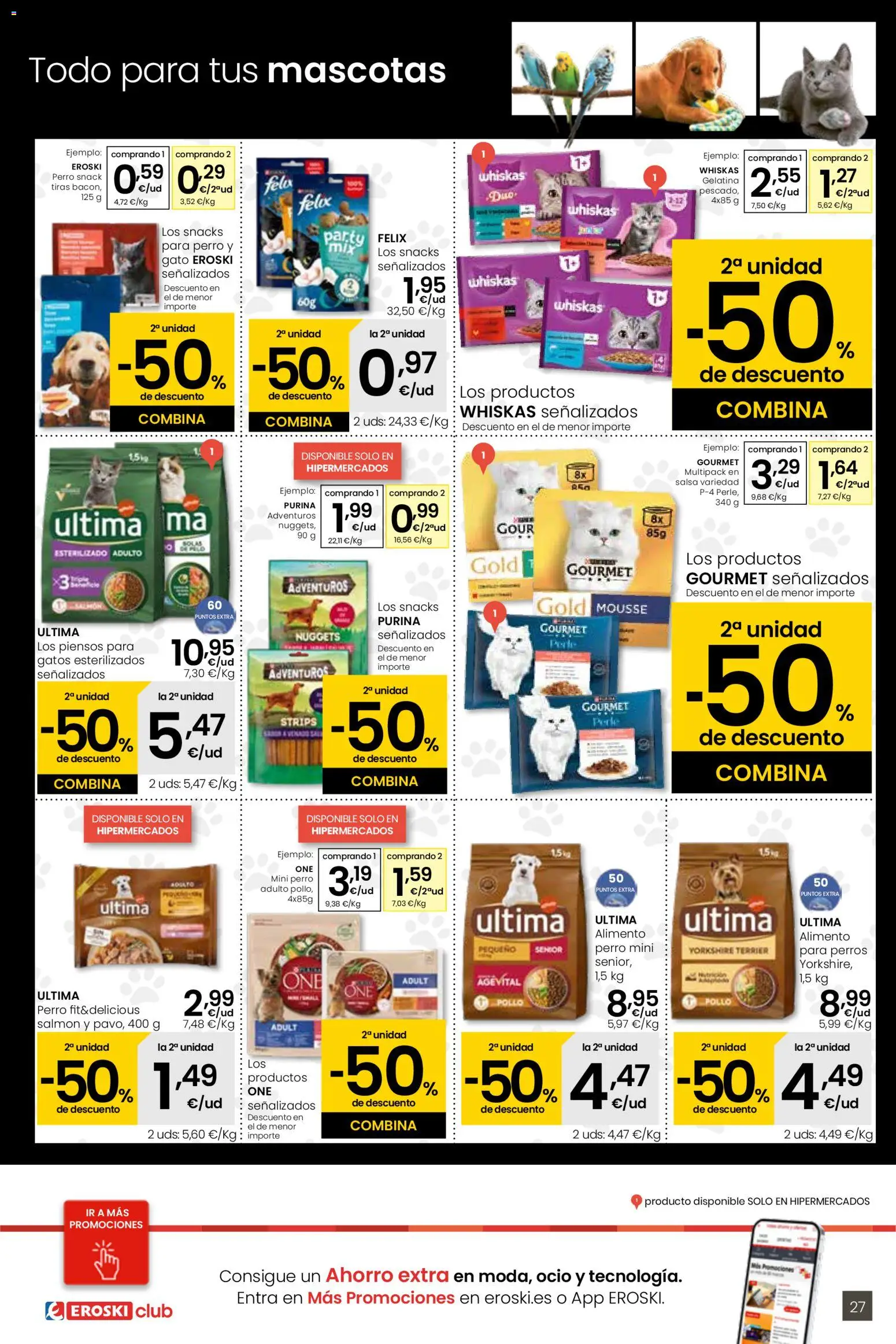 Eroski - Más de 2000 productos siempre a buen precio │ válido desde el 15.01.2026 | Página: 27 | Productos: Gelatina, Mousse, Nuggets