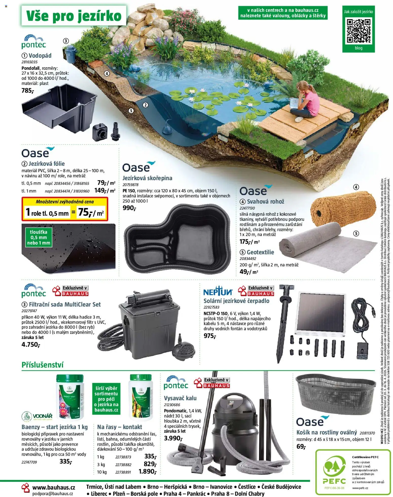 Bauhaus katalog Zahradní centrum od 20.03.2026 | Strana: 20 | Produkty: Košík, Hadice, Čerpadlo, Stan