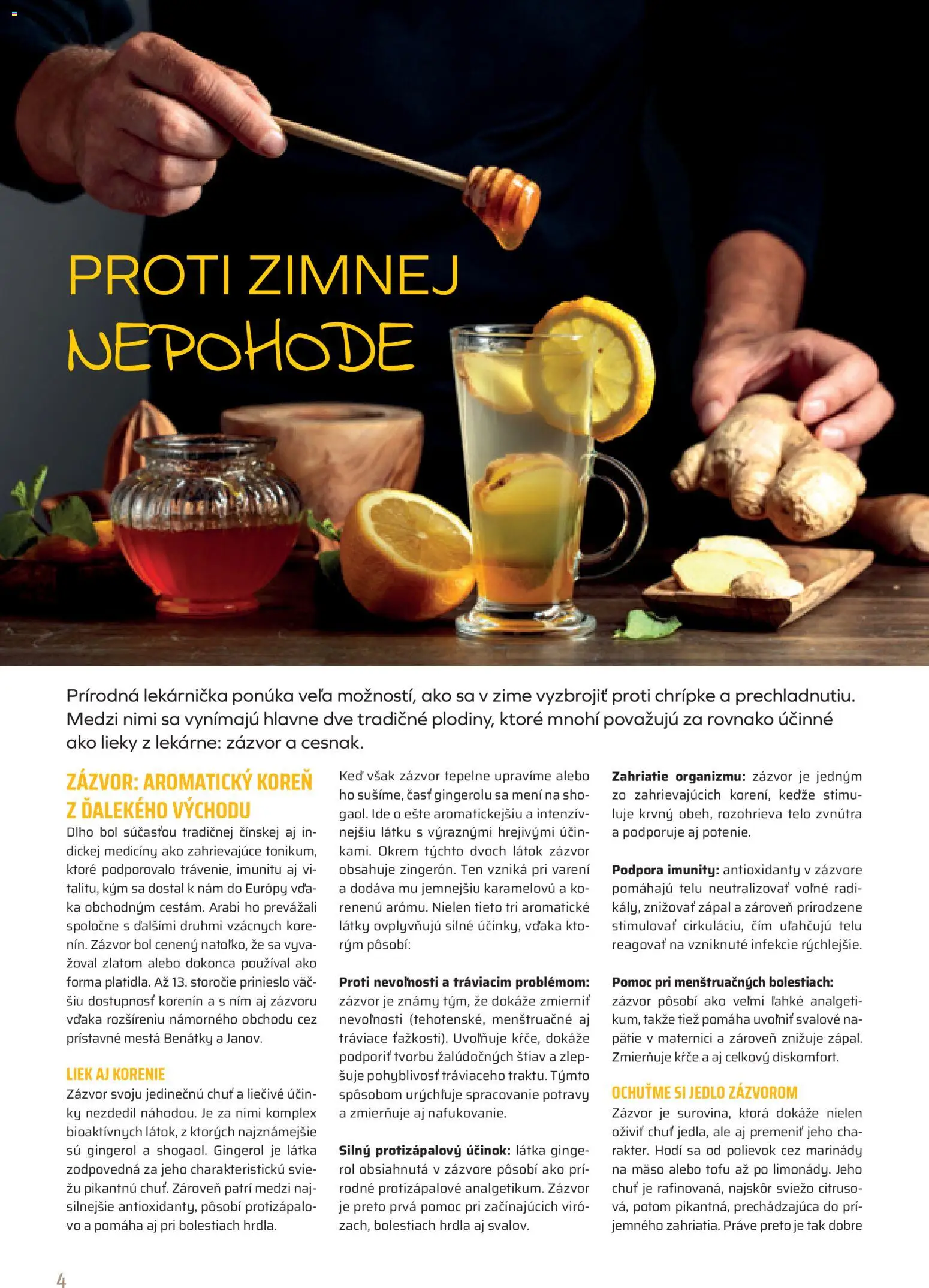 Nové COOP Jednota akcie – leták je platný od 01.01.2026 | Strana: 4 | Produkty: Zázvor, Tofu, Korenie