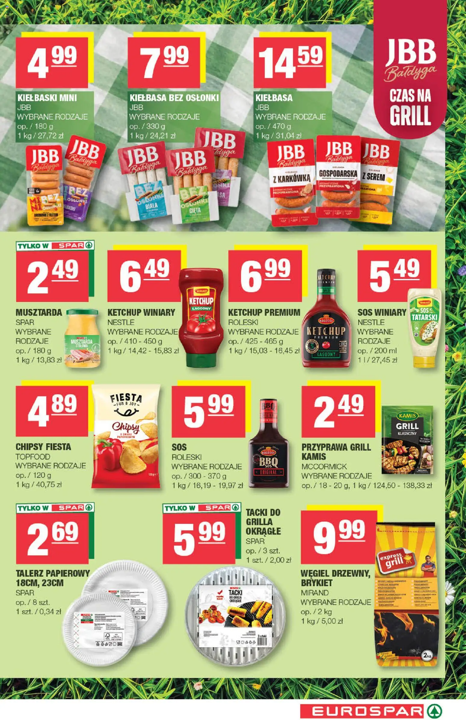 Spar gazetka - Eurospar od 22.04.2026 | Strona: 11 | Produkty: Chipsy, Karkówka, Ketchup, Kiełbaski