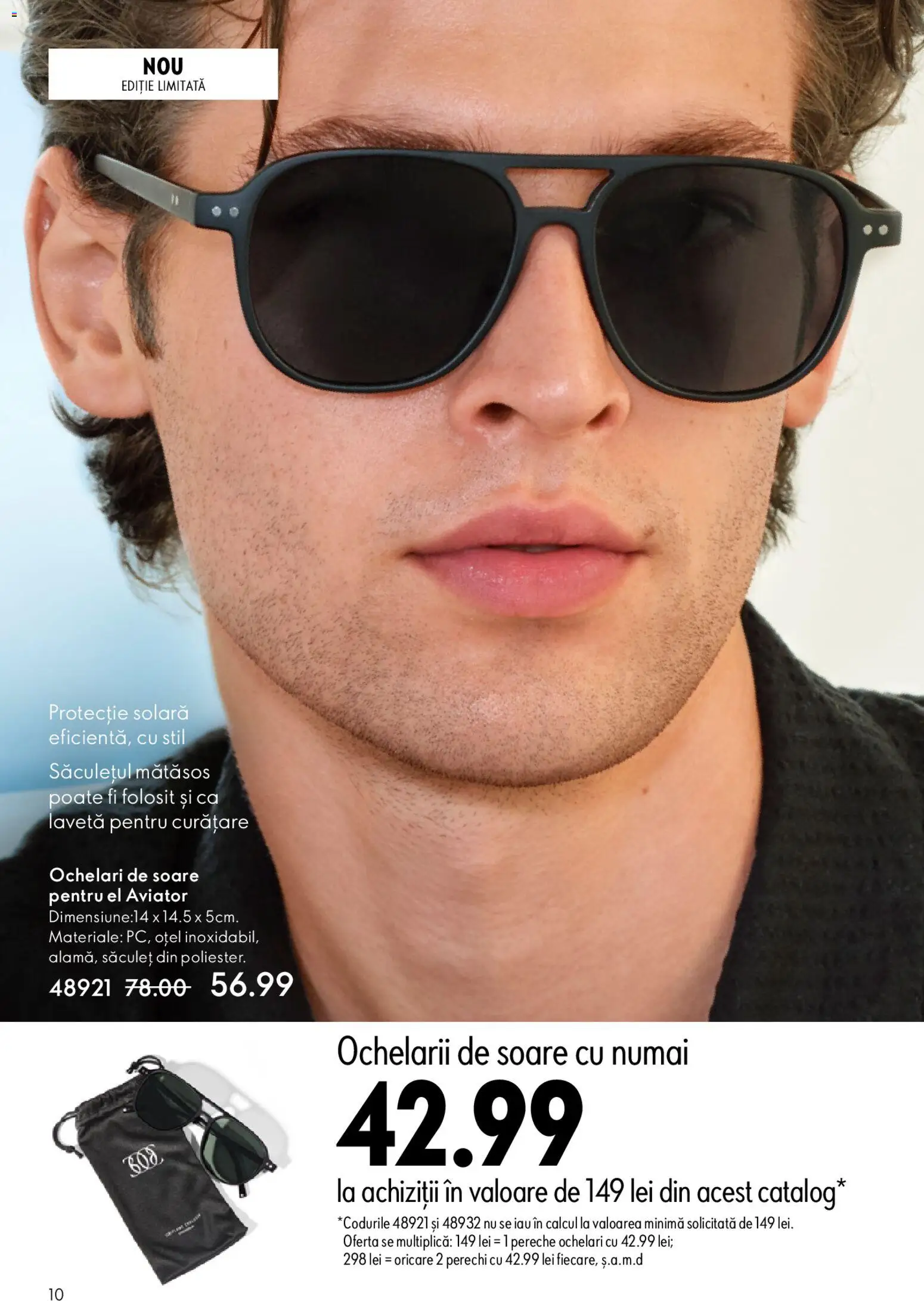 Noul catalog Oriflame – valabil de la 04.03.2026 | Pagină: 10 | Produse: Ochelari, Ochelari de soare, Protecție solară