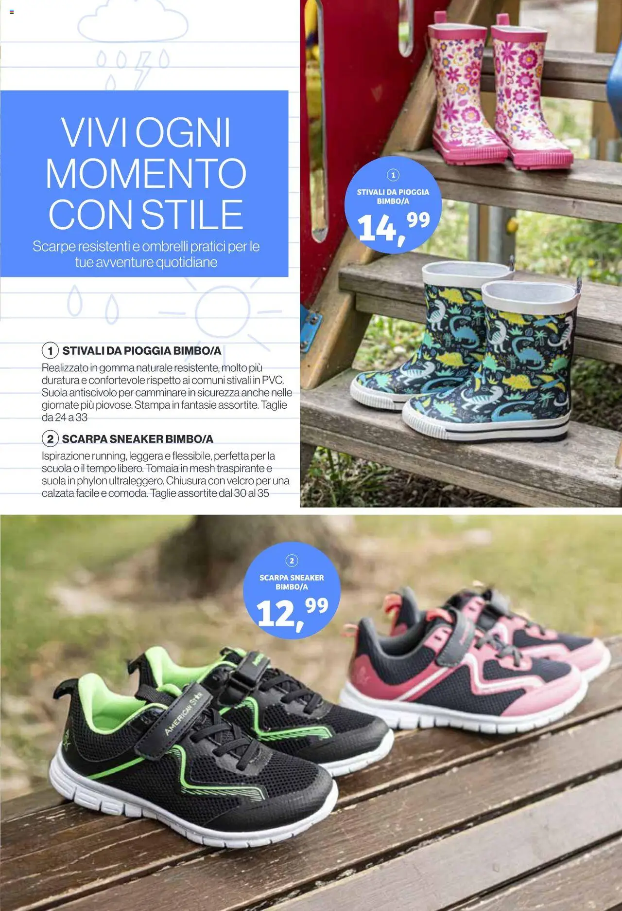 Volantino IN's del 25.08.2025 | Pagina: 19 | Prodotti: Stivali, Scarpe, Stampa