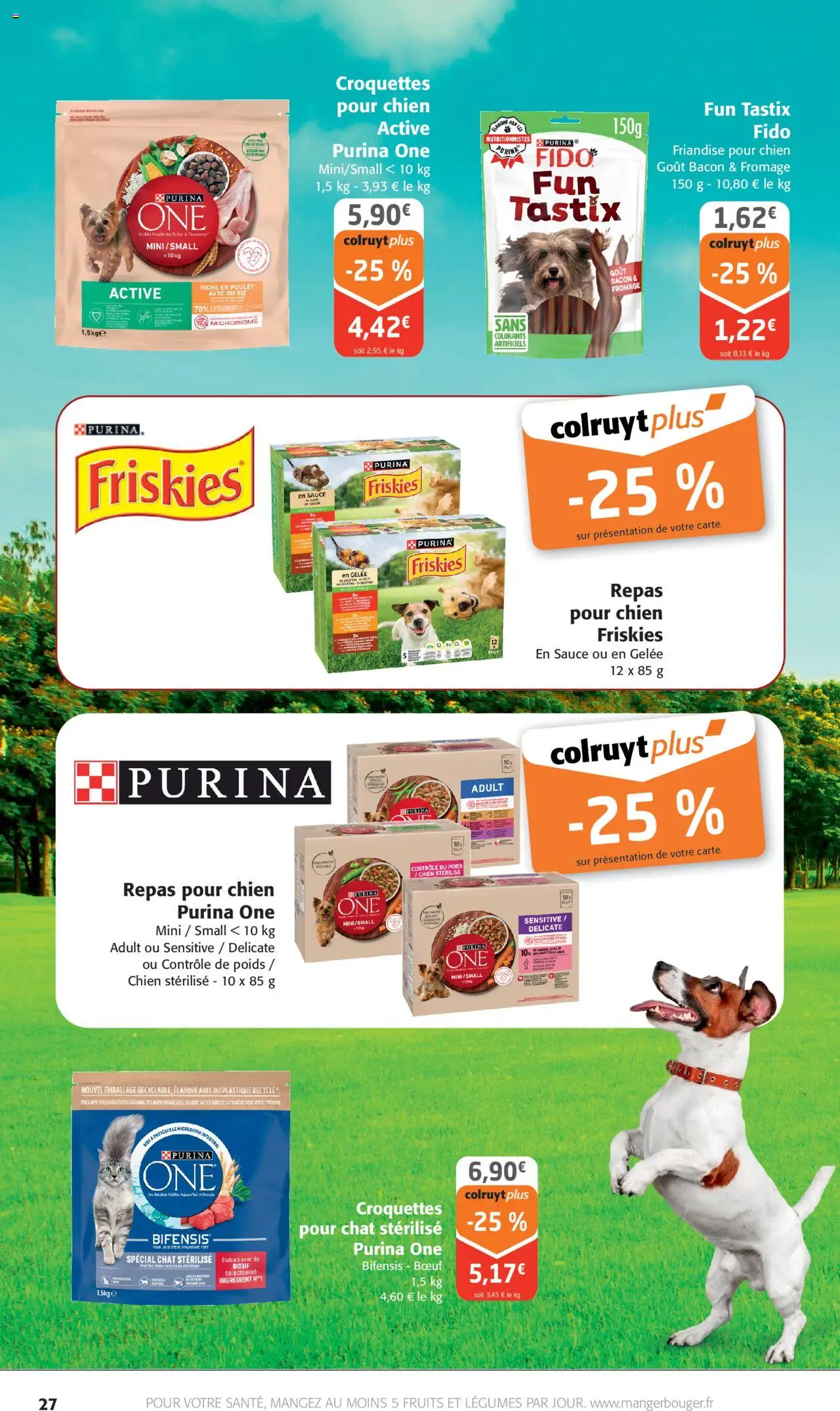  | Page: 27 | Produits: Poids, Croquettes pour chien, Fromage, Gelée