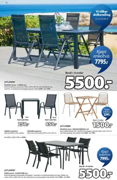 Forhåndsvisning av JYSK kundeavis gyldig fra 09.03.2026 | Side: 20 | Produkter: Hagebord, Bord, Stol