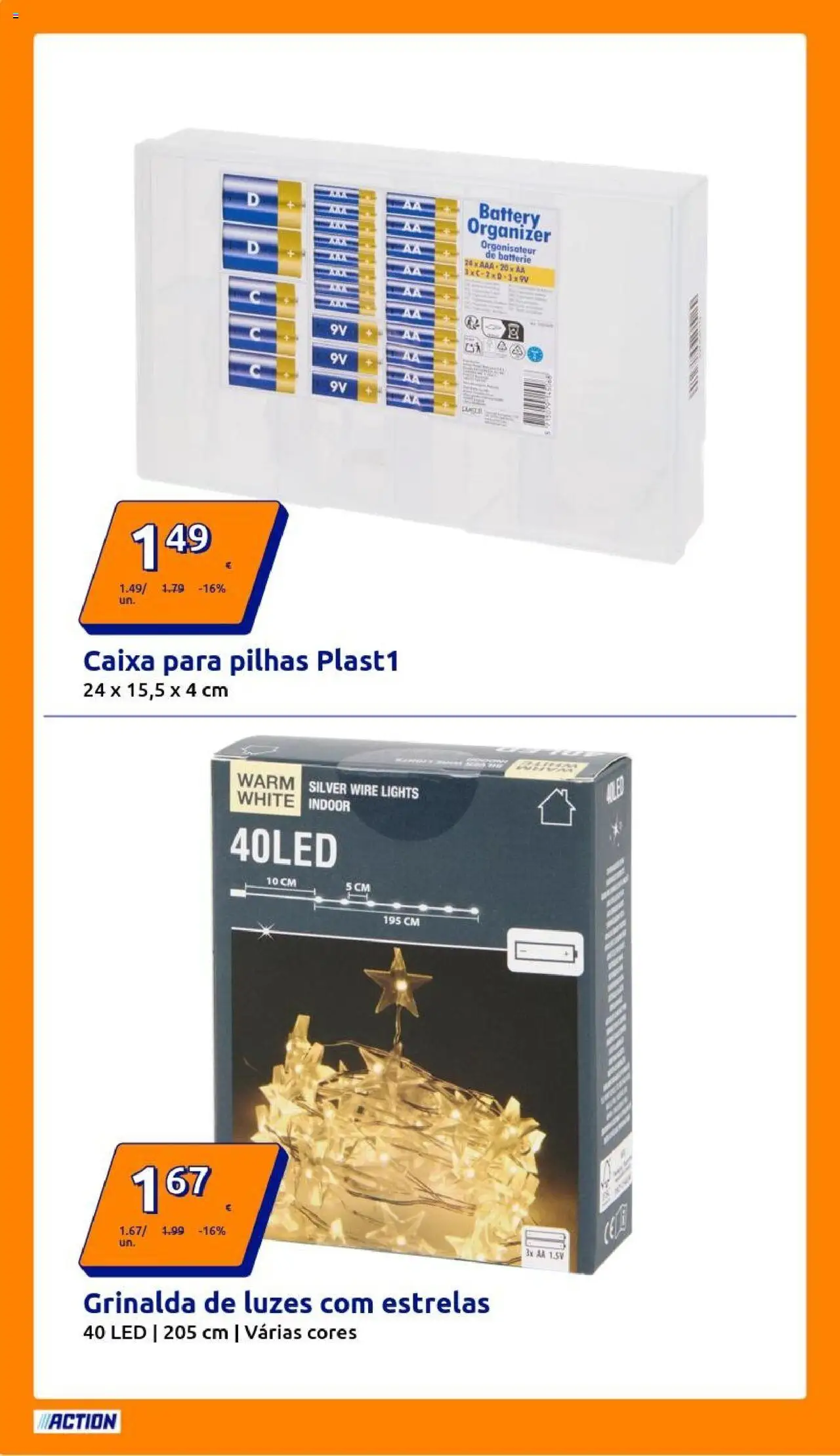 Action - Action PT week 42 2025 │ válido de 15.10.2025 | Página: 18 | Produtos: Pilhas, Caixa
