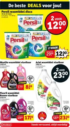 Persil wasmiddel discs, 19 en 22 stuks - Voorbeeld van een folder van Kruidvat, geldig van 14.10.2025 | Pagina: 25 | Producten: La, Was, Wasmiddel