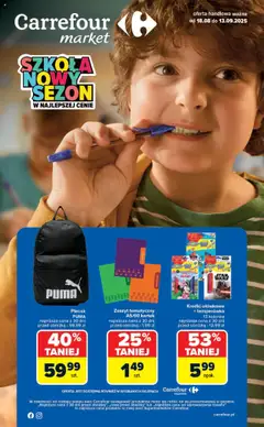 Pogląd oferty "Carrefour Gazetka - Market Szkoła nowy sezon" - ważna od 18.08.2025