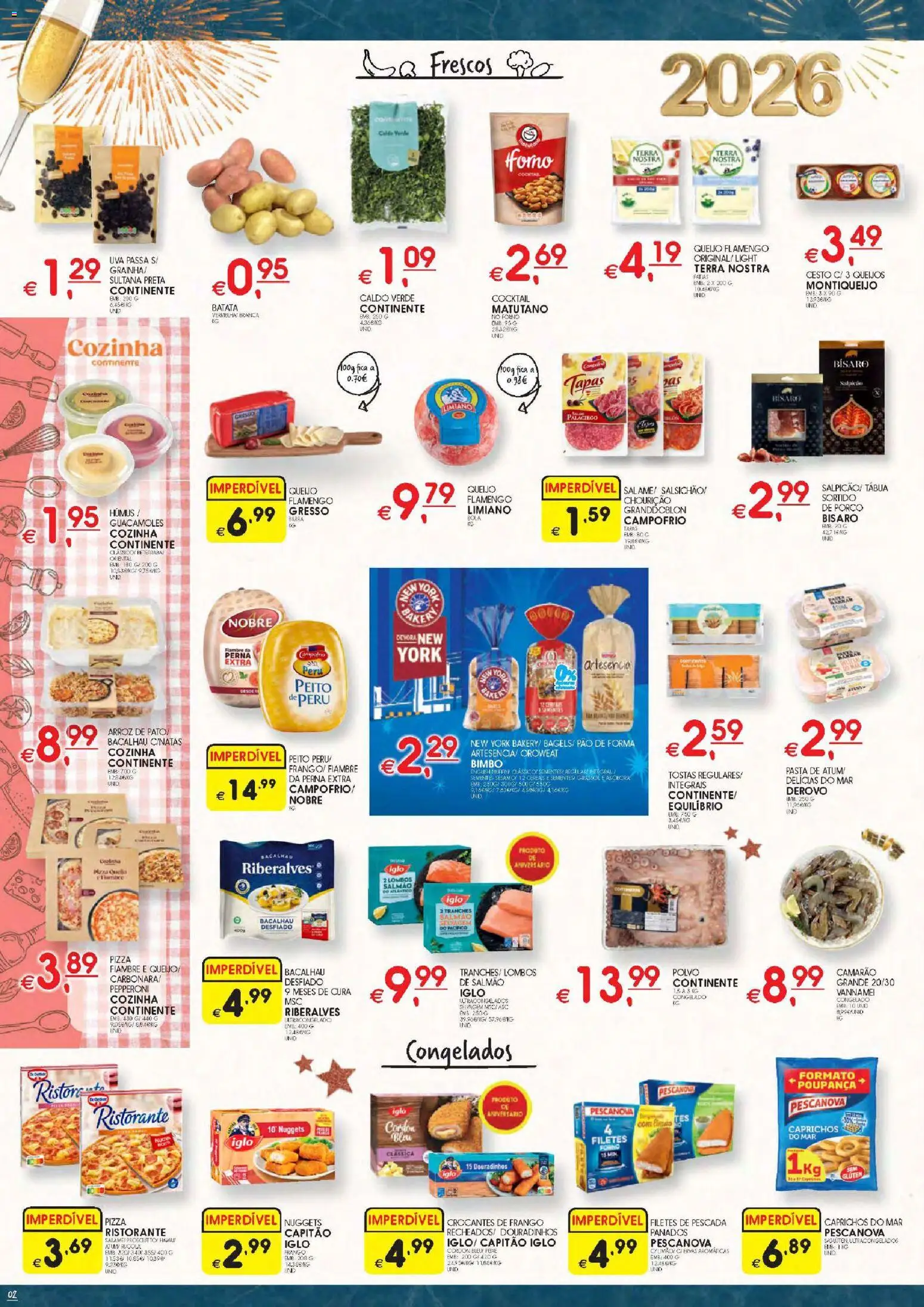Meu Super folheto │ válido de 23.12.2025 | Página: 2 | Produtos: Peito de peru, Camarão, Pizza, Cereais