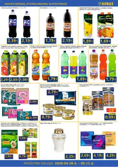 Kubas leidinys galioja nuo 28.04.2026 | Puslapis: 10 | Prekių: Gaivusis gėrimas, Konservai, Sultys, Arbata