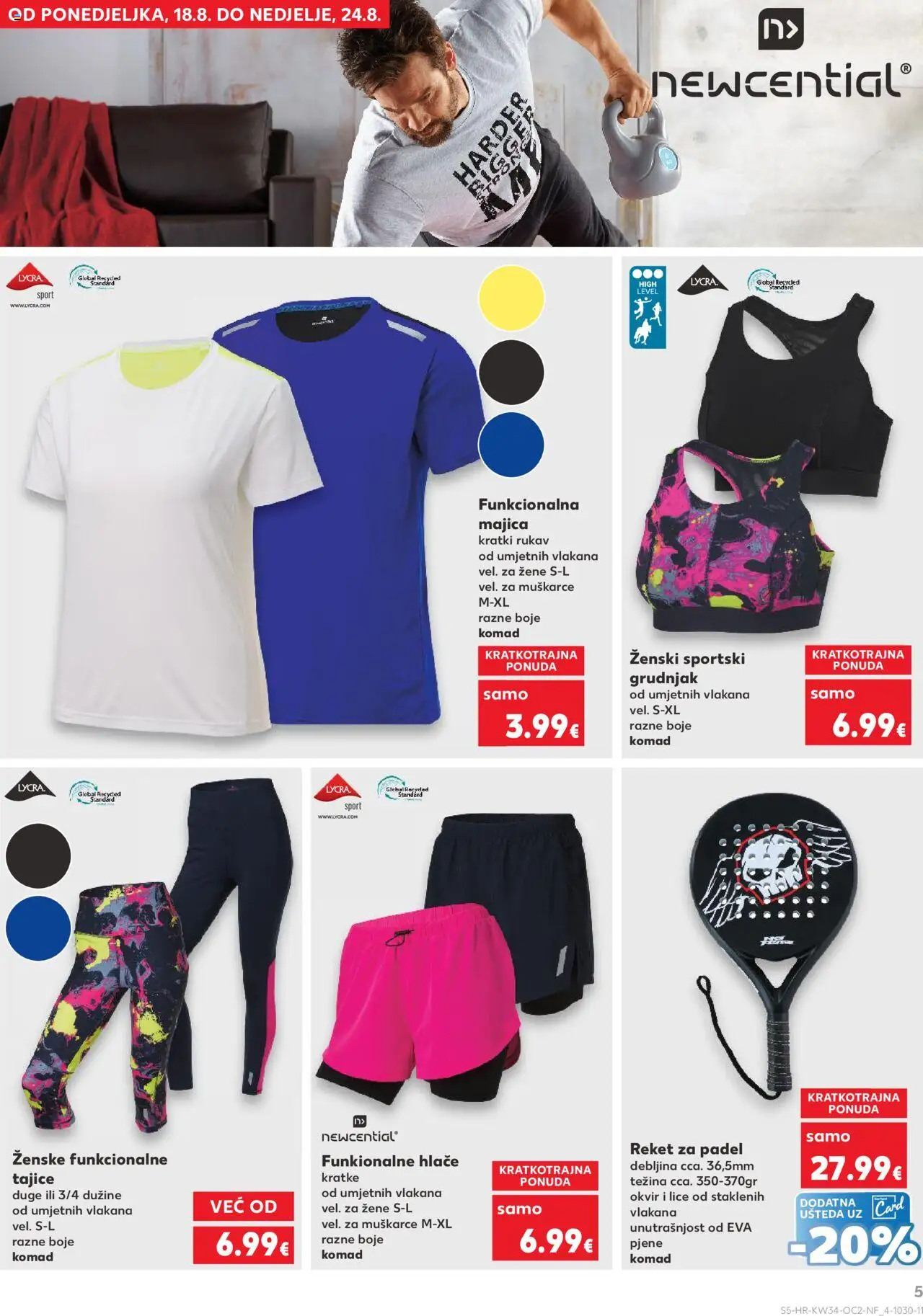 Kaufland katalog | vrijedi od 20.08.2025 | Stranica: 5 | Proizvodi: Majica, Hlače, Grudnjak, Tajice