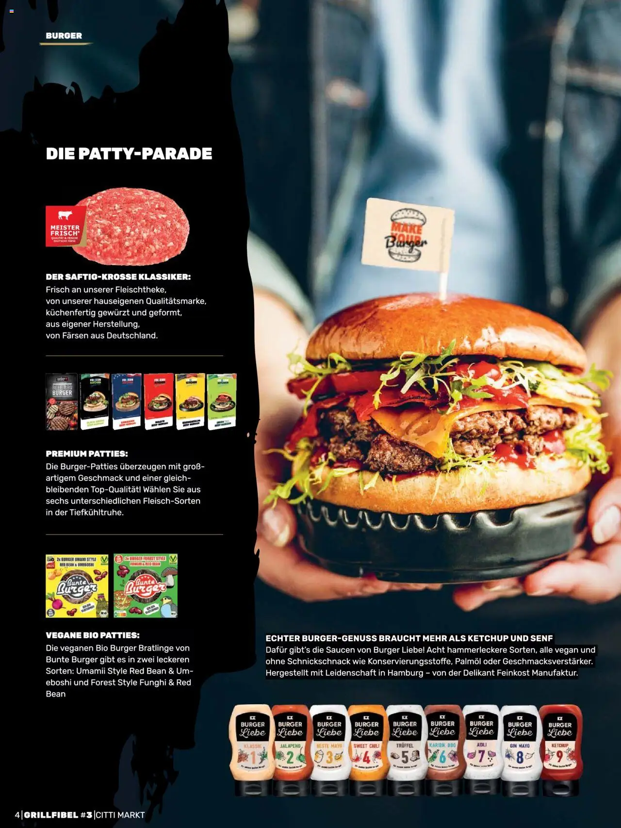 CITTI Markt Grill Fibel - gültig ab dem 25.06.2025 | Seite: 4 | Produkte: Burger, Chili, Gin, Ketchup