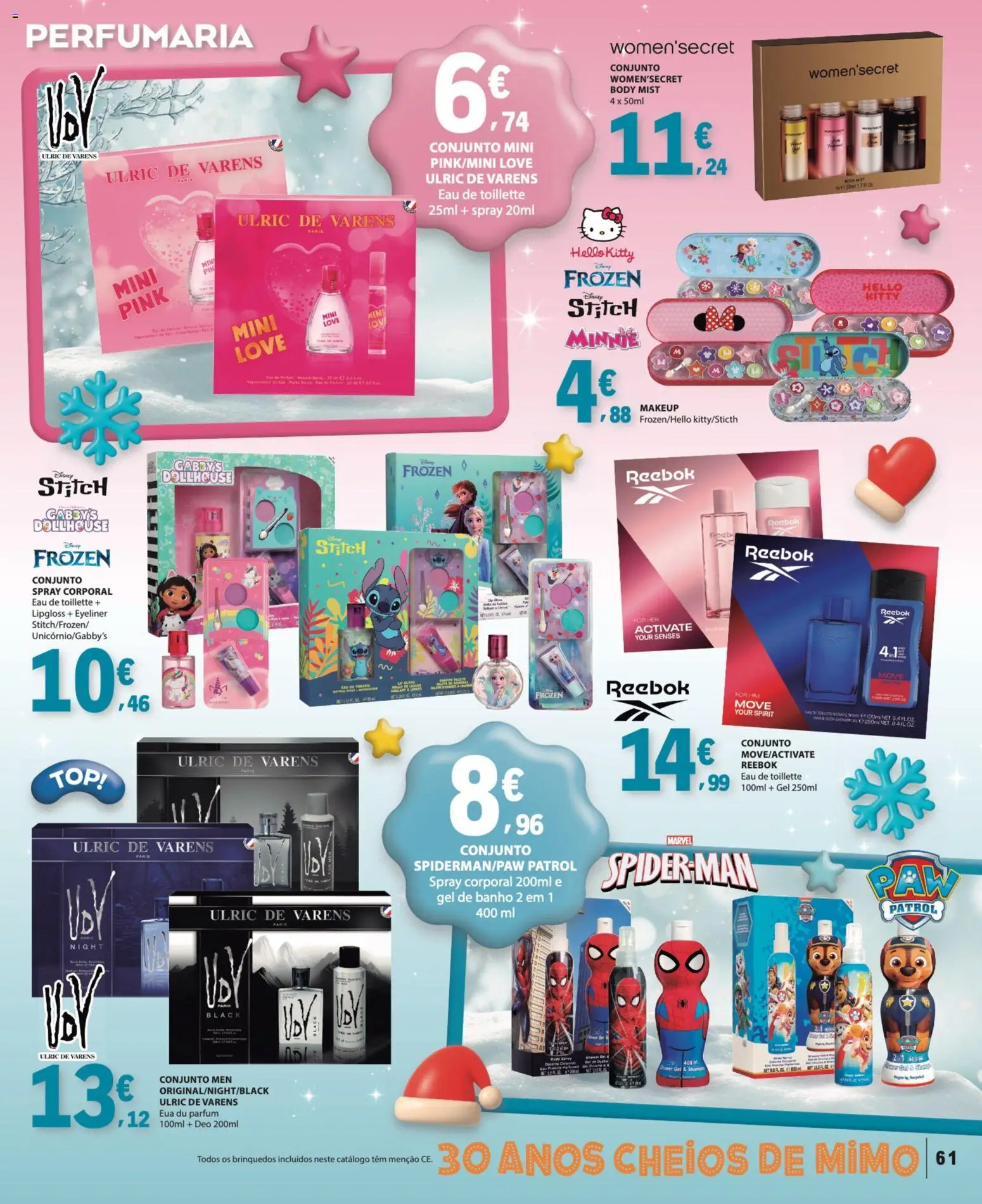 E.Leclerc Brinquedos de Natal │ válido de 11.11.2025 | Página: 61 | Produtos: Top, Lipgloss, Gel de banho, Banho