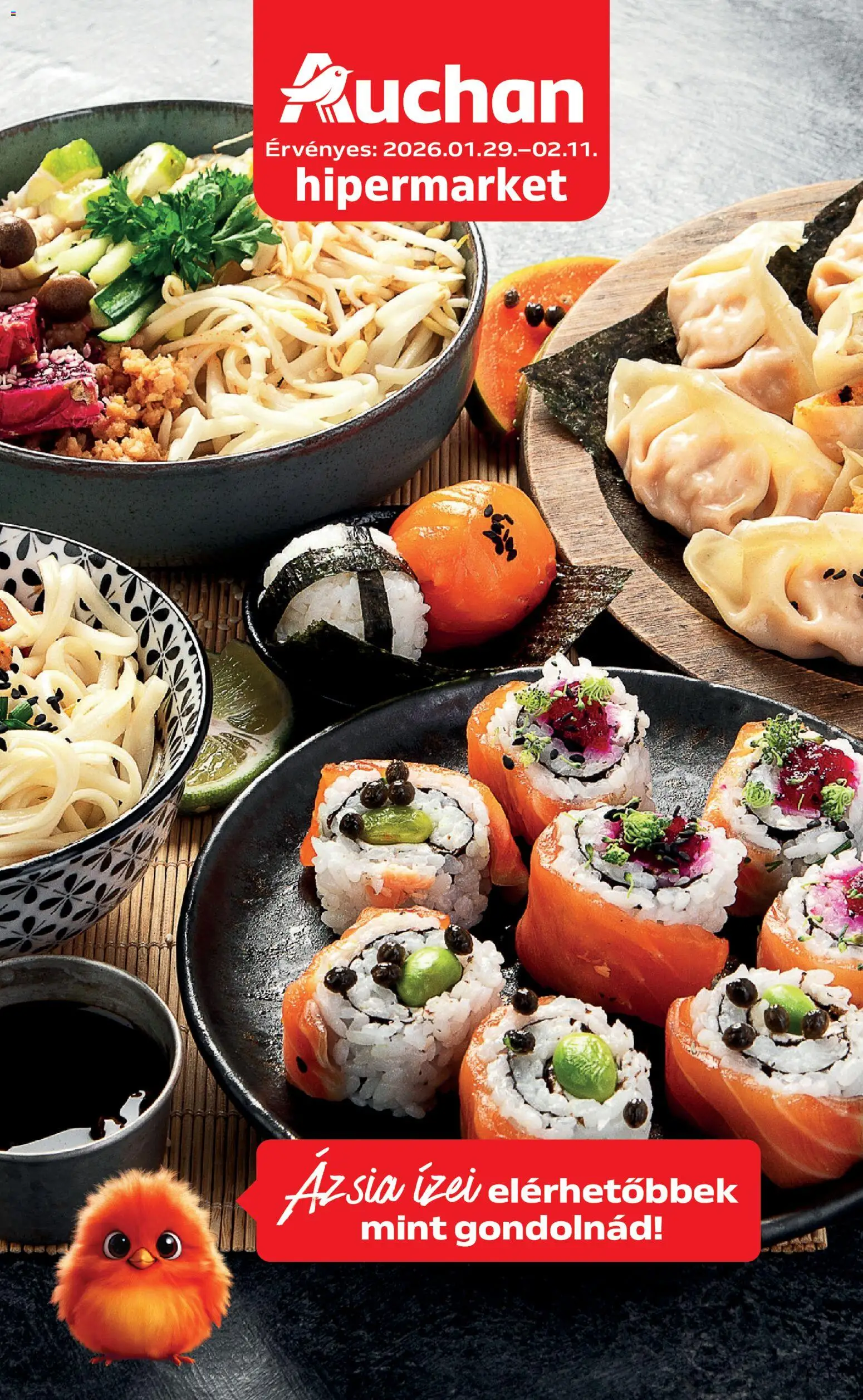 Auchan akciós ujság - amely érvényes a következő dátumtól: 29.01.2026 | Oldal: 1