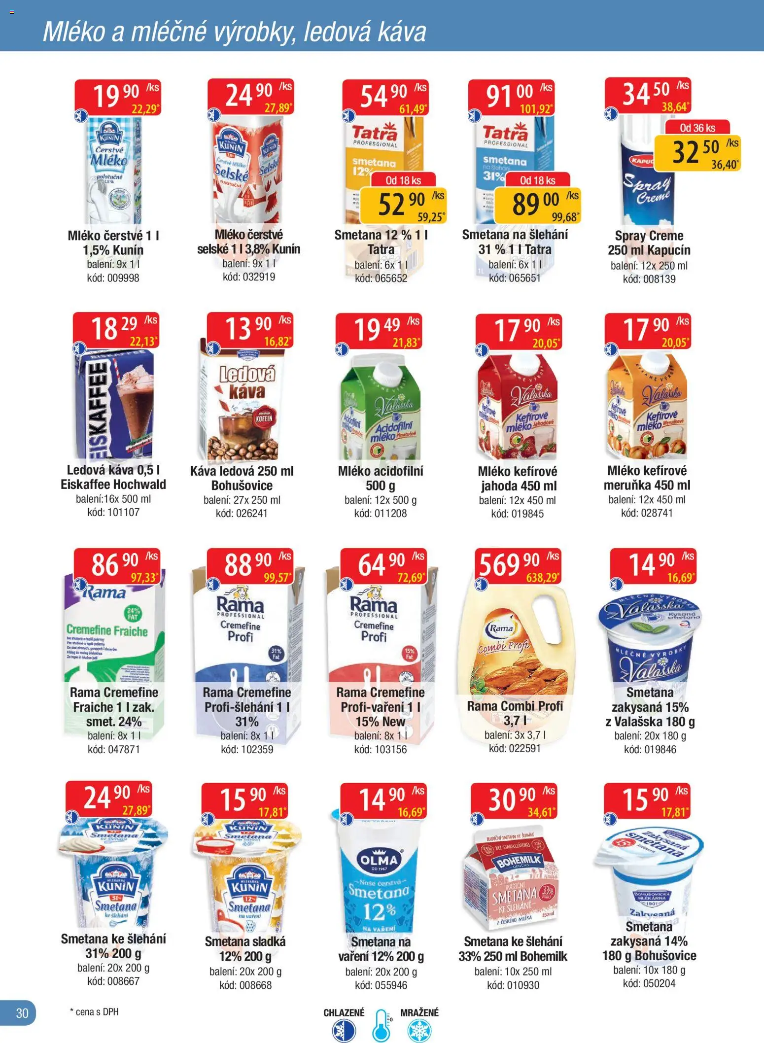 Astur & Qanto leták - Velkoobchod fresh 02/2026 od 01.02.2026 | Strana: 30 | Produkty: Ledová káva, Mléko, Káva, Acidofilní mléko