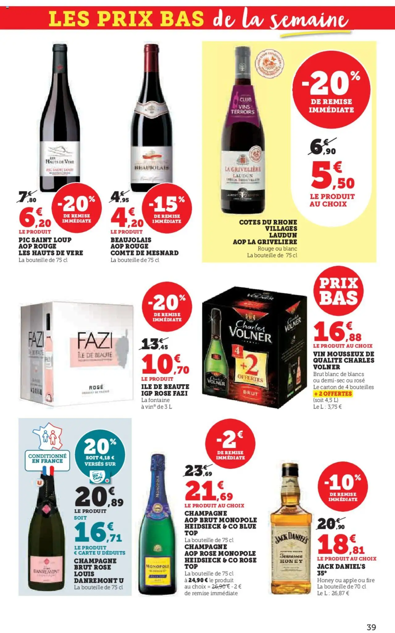  | Page: 39 | Produits: Vin mousseux, Champagne, Mousseux, Vin