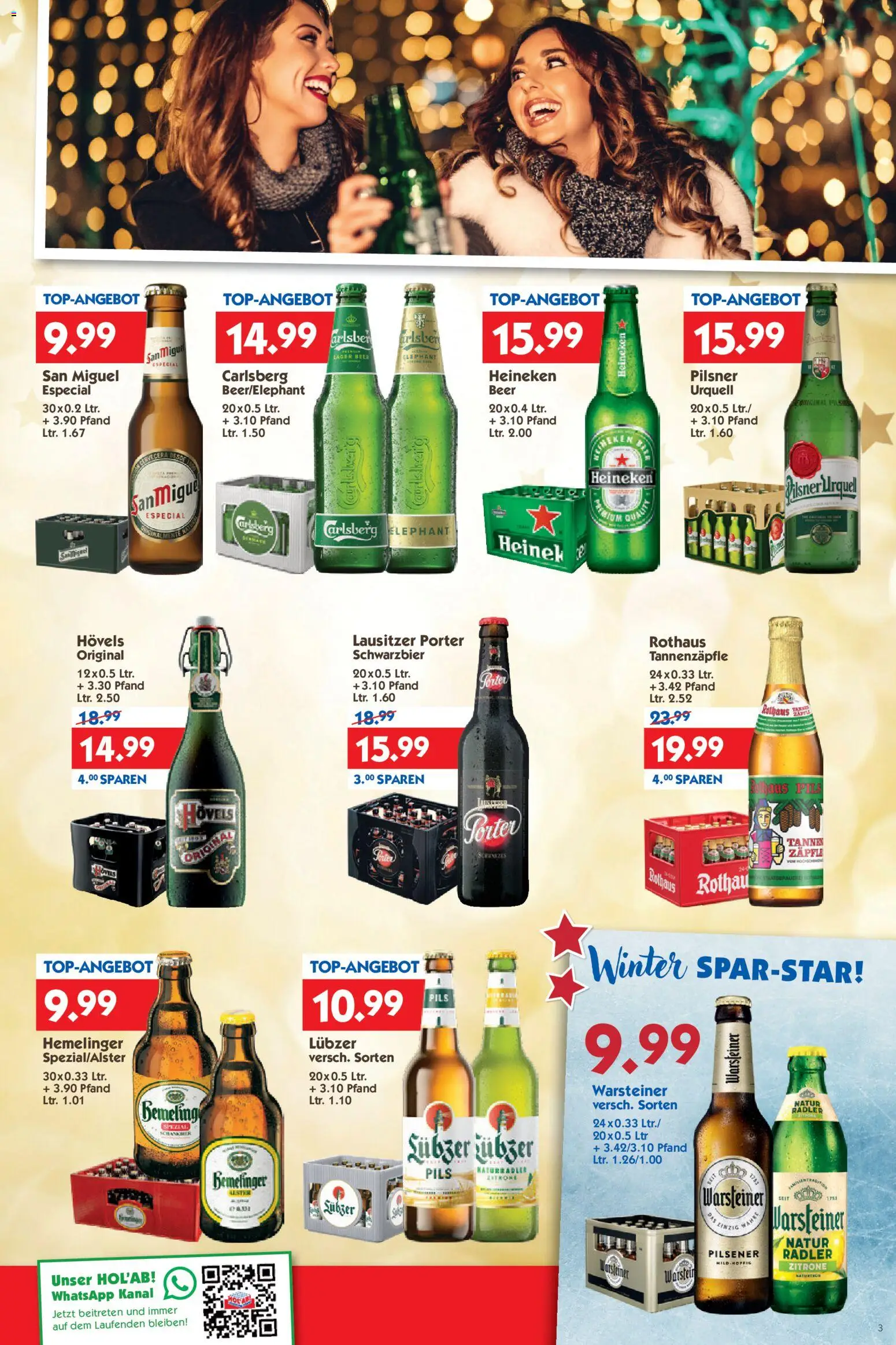 HOL’AB! Prospekt 	 – gültig ab 15.12.2025 | Seite: 3 | Produkte: Heineken, Radler, Warsteiner, Zitrone