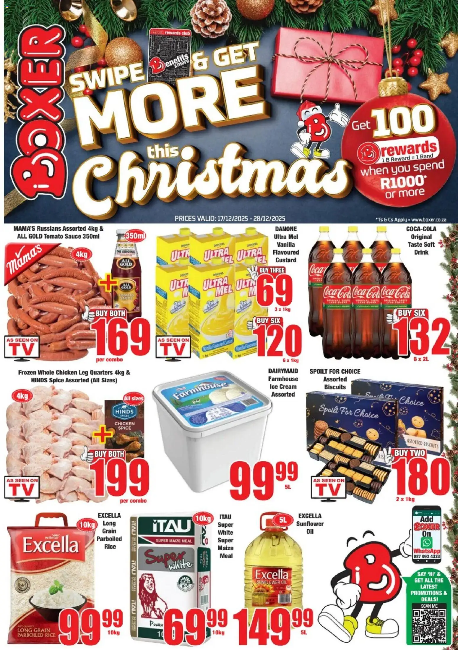 New Boxer catalogue – valid from 17.12.2025 | Page: 1 | Products: Rice, Tomato sauce, Cream, Ice cream
