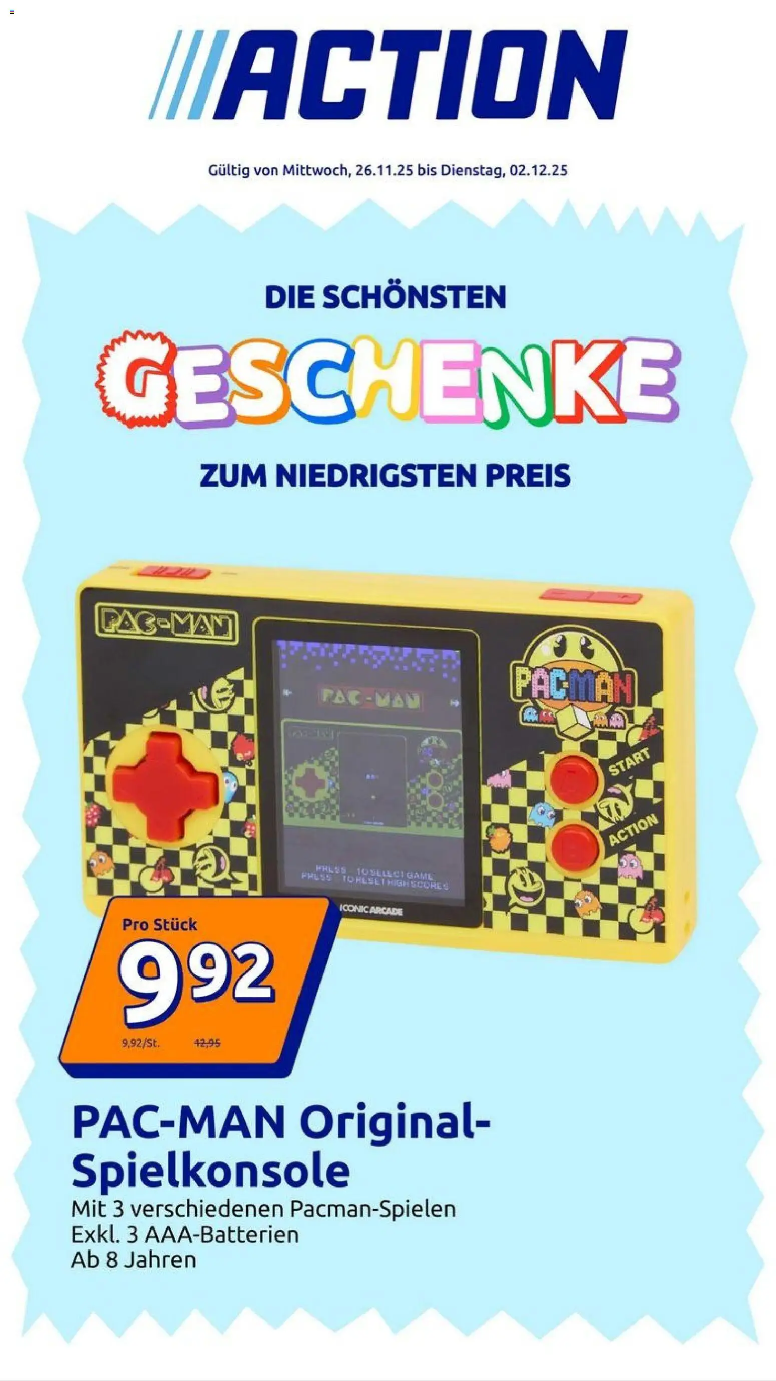 Action Flugblatt gültig ab 26.11.2025 | Seite: 1 | Produkte: Spielkonsole
