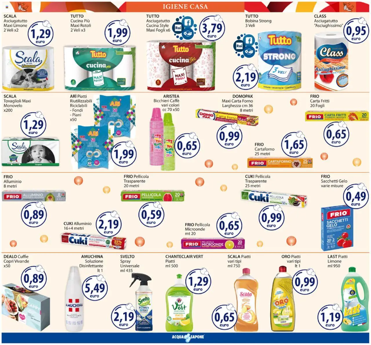 Volantino Acqua e Sapone del 11.08.2025 | Pagina: 13 | Prodotti: Caffè, Asciugatutto, Pellicola, Alluminio