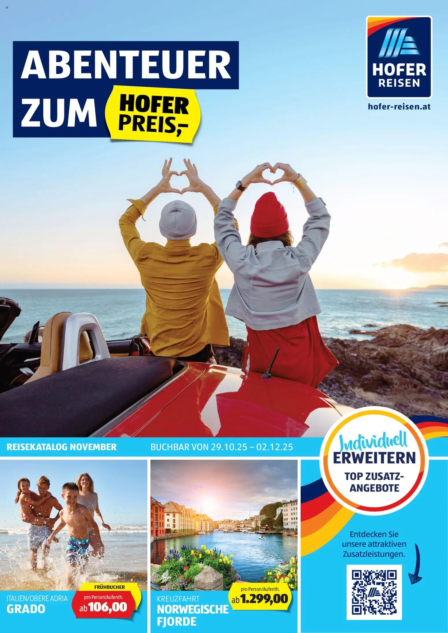 Hofer AT akciós ujság - amely érvényes a következő dátumtól: 29.10.2025 | Oldal: 1