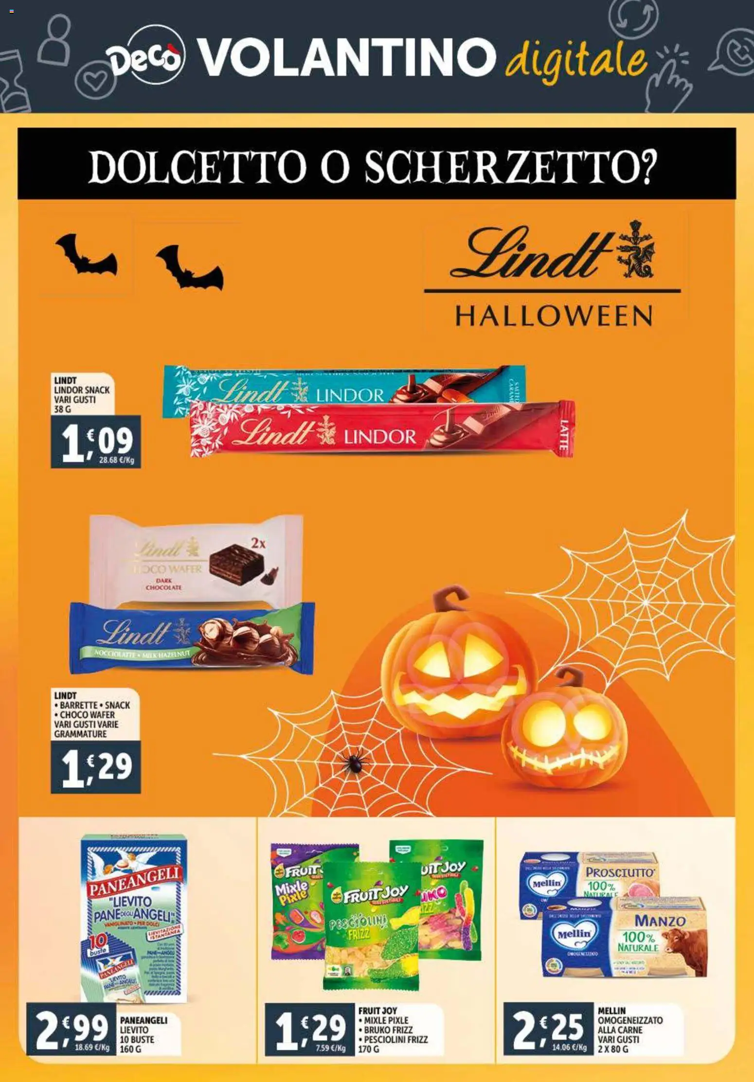 Volantino Decò del 28.10.2025 | Pagina: 28 | Prodotti: Manzo, Latte, Prosciutto