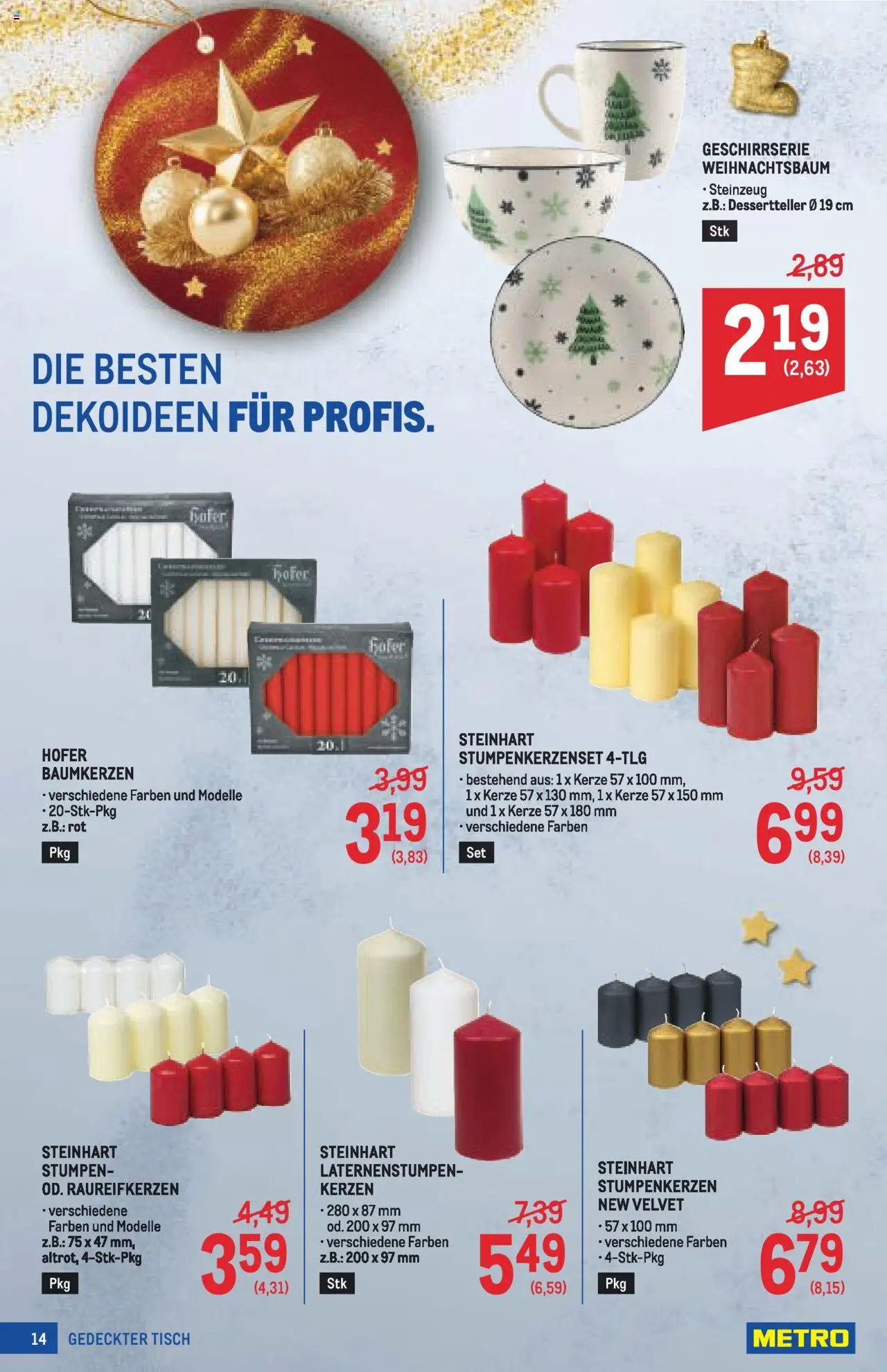 Metro  Deko & Geschenke gültig ab 16.10.2025 | Seite: 14 | Produkte: Tisch