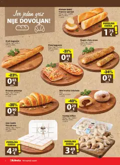 Ribola Katalog - Pregled kataloga iz trgovine Ribola, vrijedi od 15.04.2026 | Stranica: 2 | Proizvodi: Pekara, Kruh, Pita, Kroasan