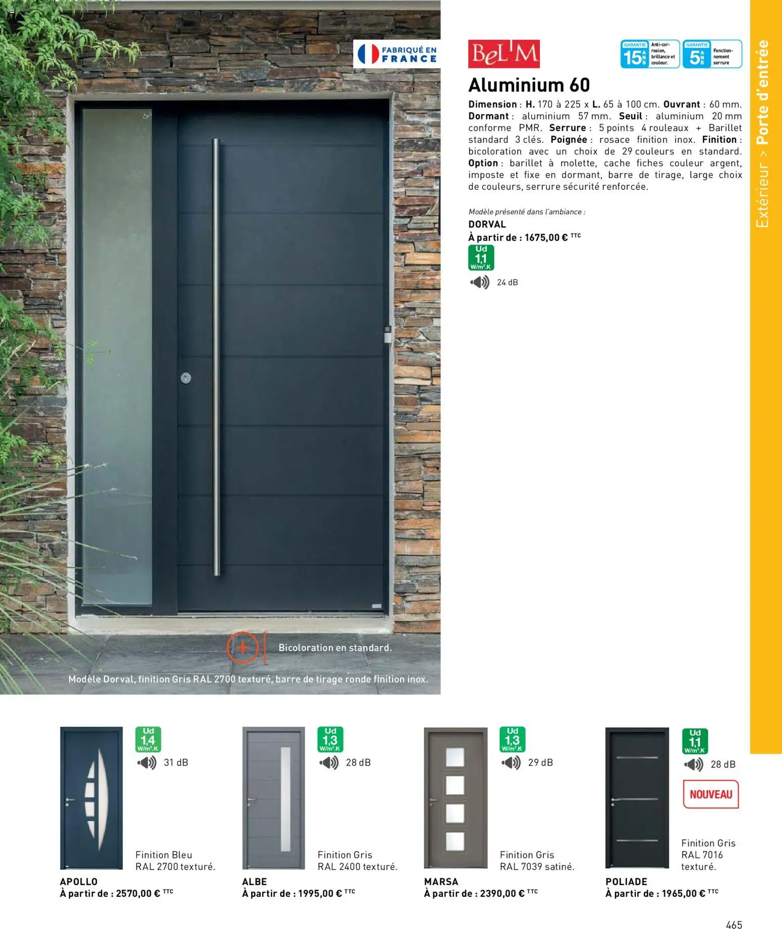 {H1} | Page: 465 | Produits: Porte