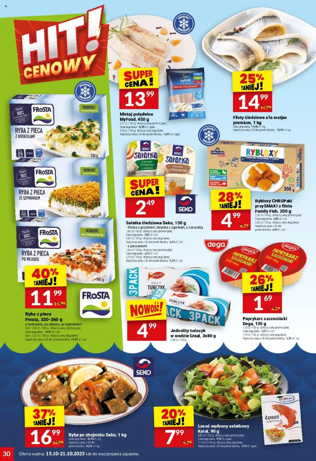 Twój Market Gazetka od 15.10.2025 | Strona: 30 | Produkty: Kukurydza, Mintaj, Tuńczyk, Ryba