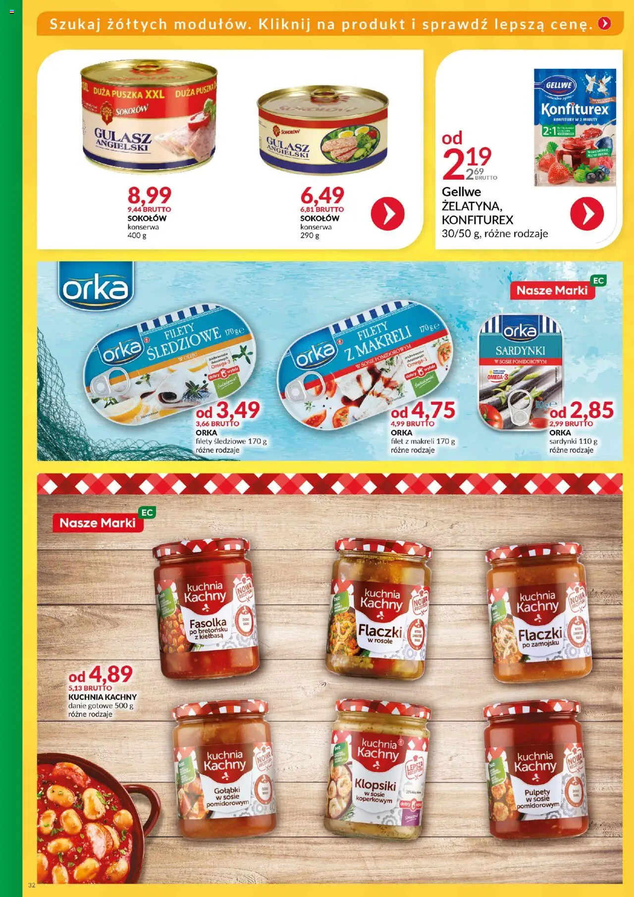 Eurocash Gazetka - Katalog Artykułów Spożywczych od 01.06.2025 | Strona: 32 | Produkty: Kiełbasa, Gulasz angielski, Klopsiki, Gulasz