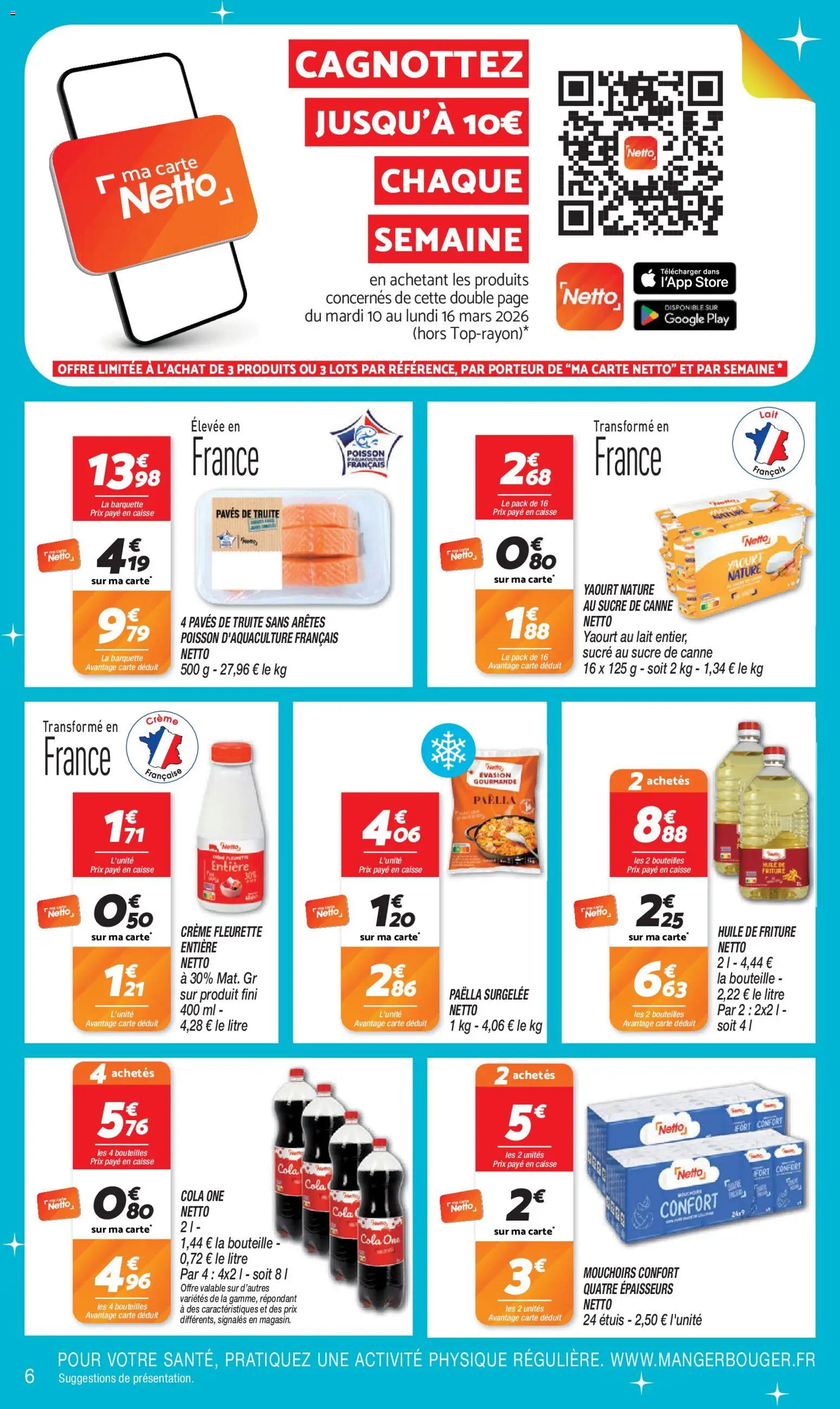 {H1} | Page: 6 | Produits: Sucre, Store, Yaourt, Crème