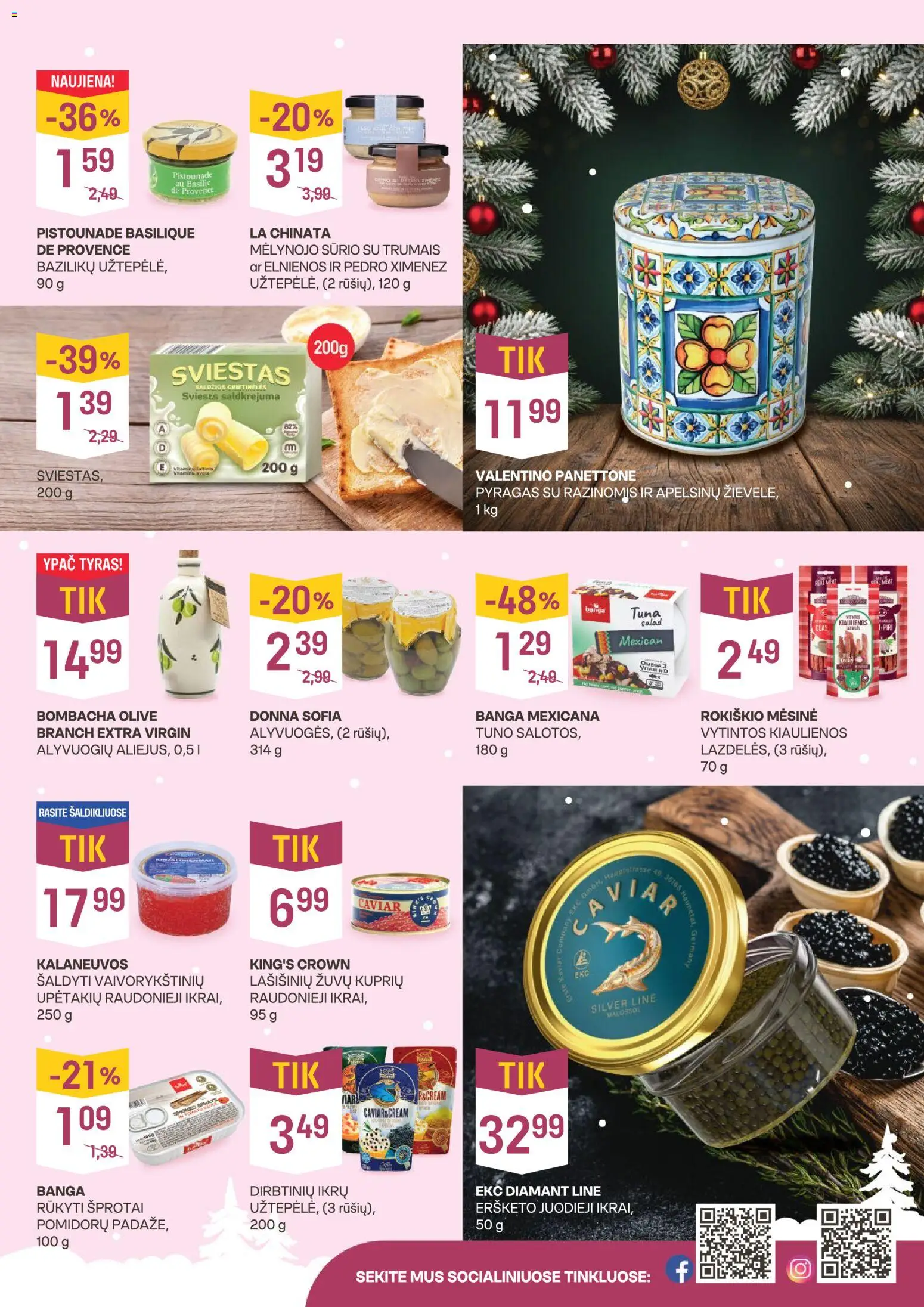 VYNOTEKA akcijos nuo 22.12.2025 | Puslapis: 3 | Prekių: Salotos, Užtepėlė, Kiaulienos, Sviestas