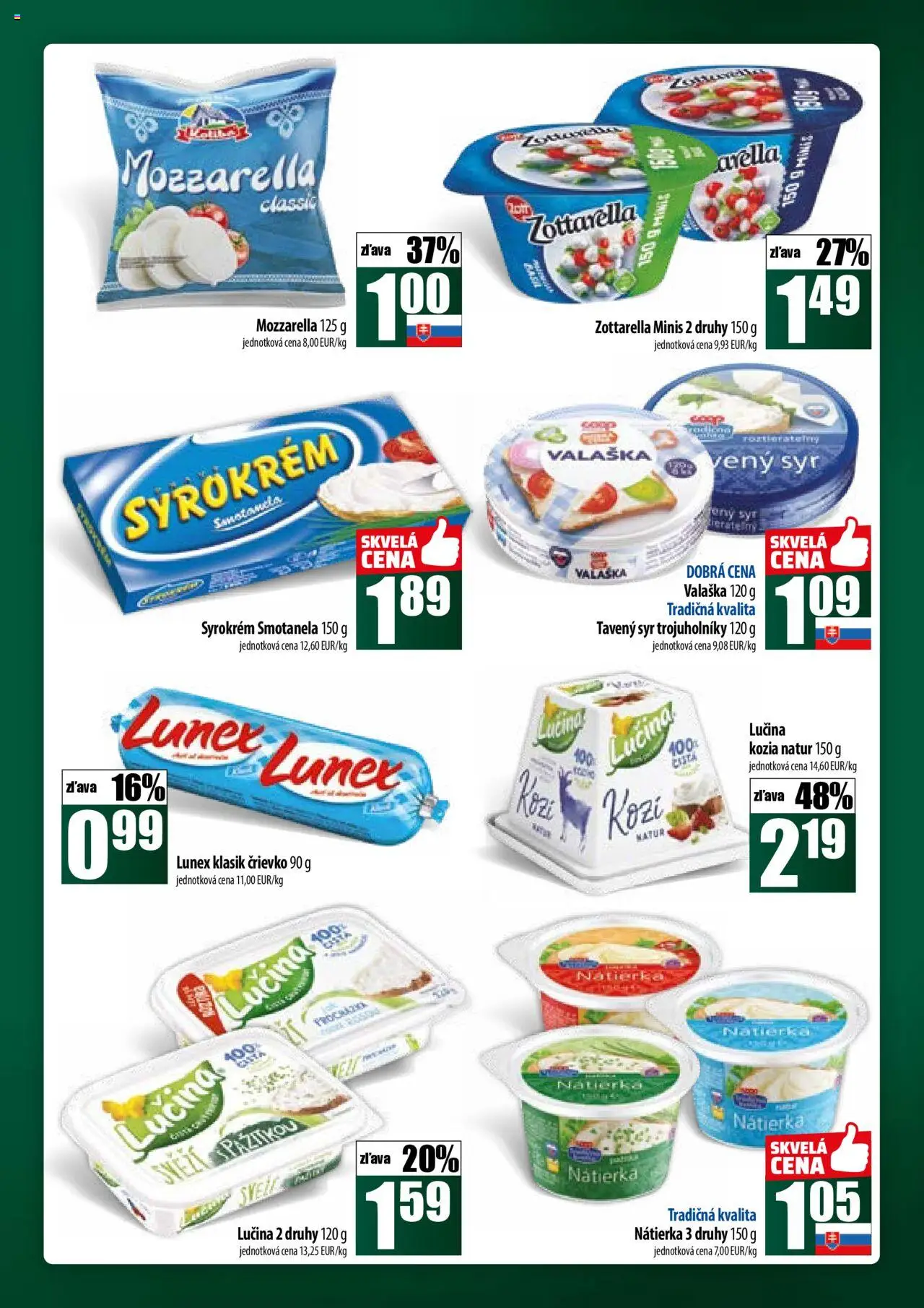 COOP Jednota široká ponuka │ platný od 17.07.2025 | Strana: 23 | Produkty: Syr, Mozzarella