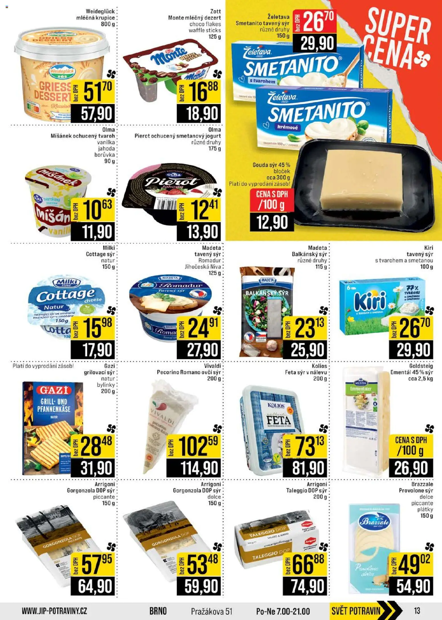 Jip leták - Cash & Carry od 10.12.2025 | Strana: 13 | Produkty: Ementál, Jogurt, Romadur, Cottage