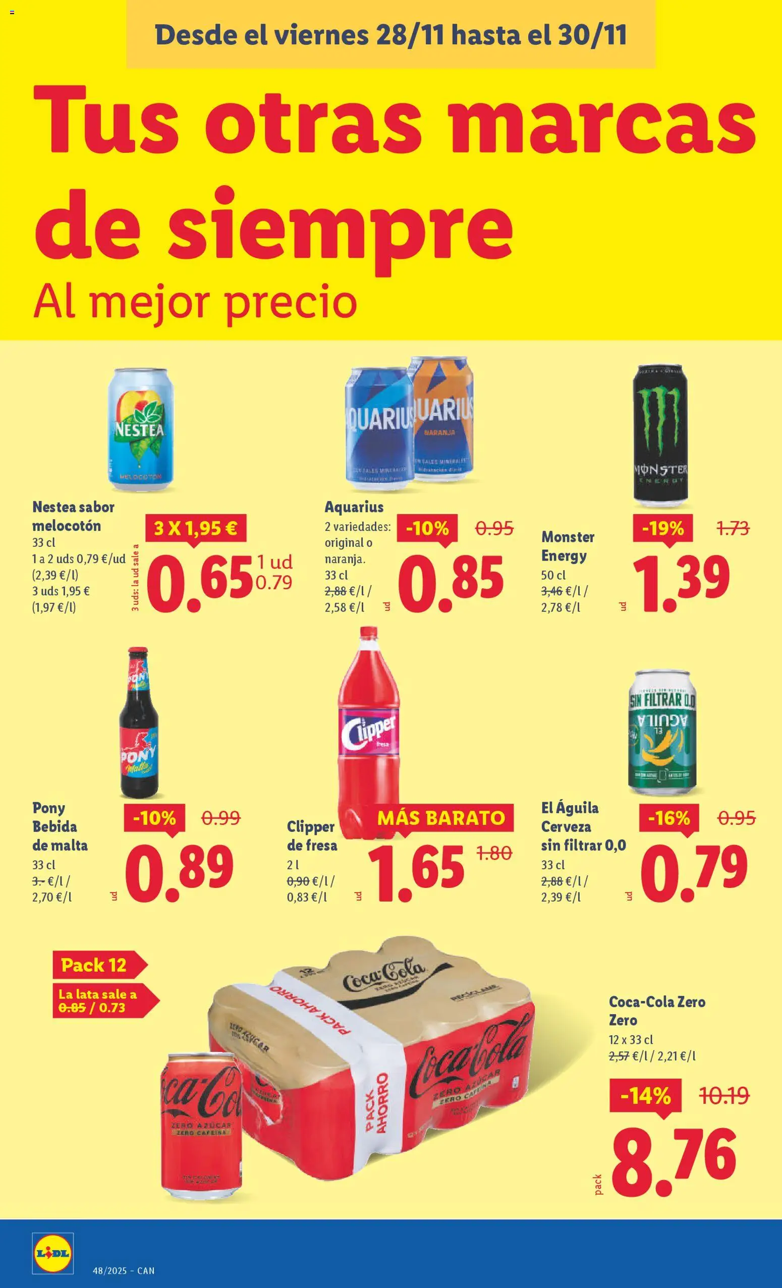 Lidl - Canarias  │ válido desde el 24.11.2025 | Página: 40 | Productos: Σφουγγαρίστρα, Cerveza