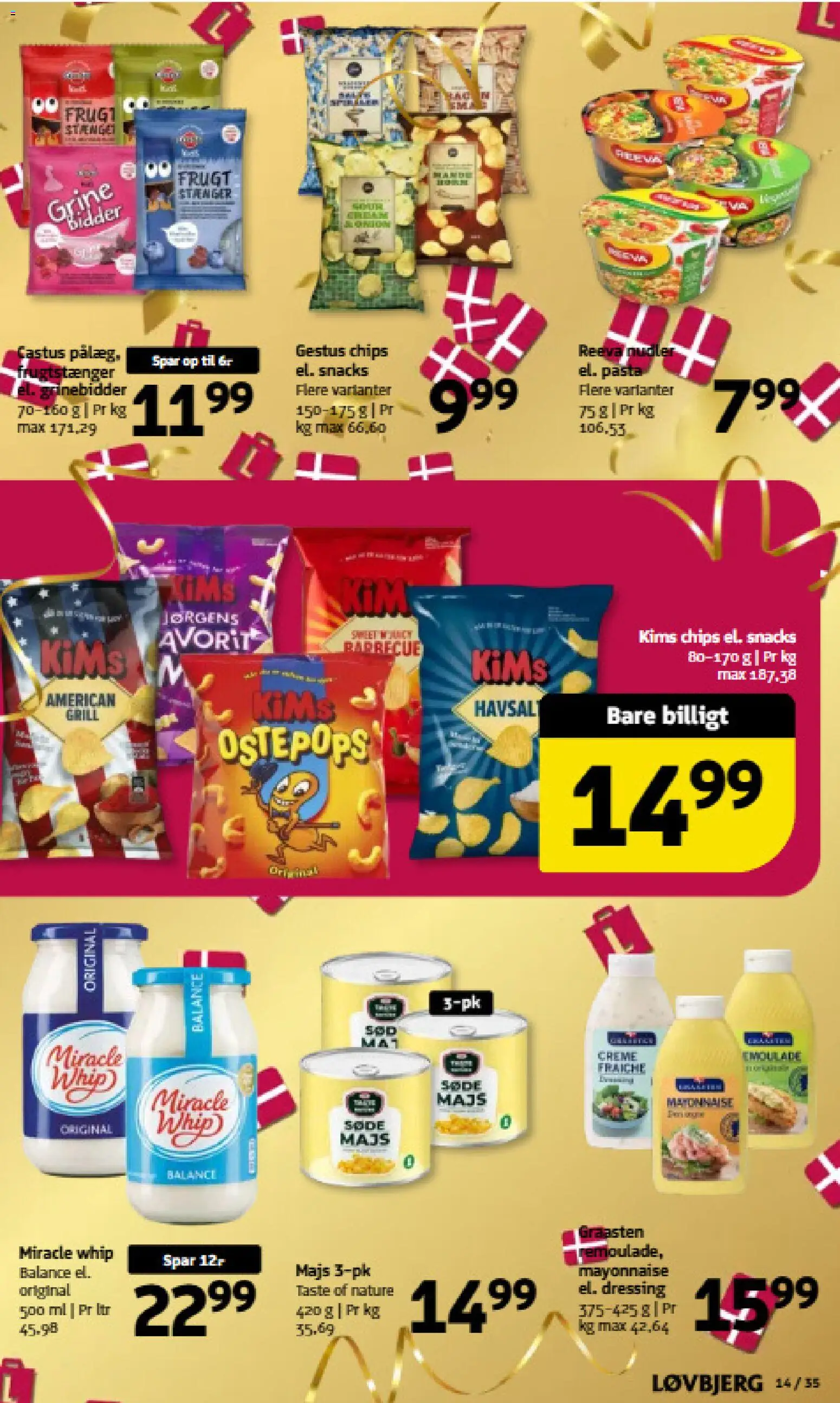 Løvbjerg tilbudsavis – gyldig fra 02.01.2026 | Side: 14 | Produkter: Pasta, Chips, Dressing, Majs
