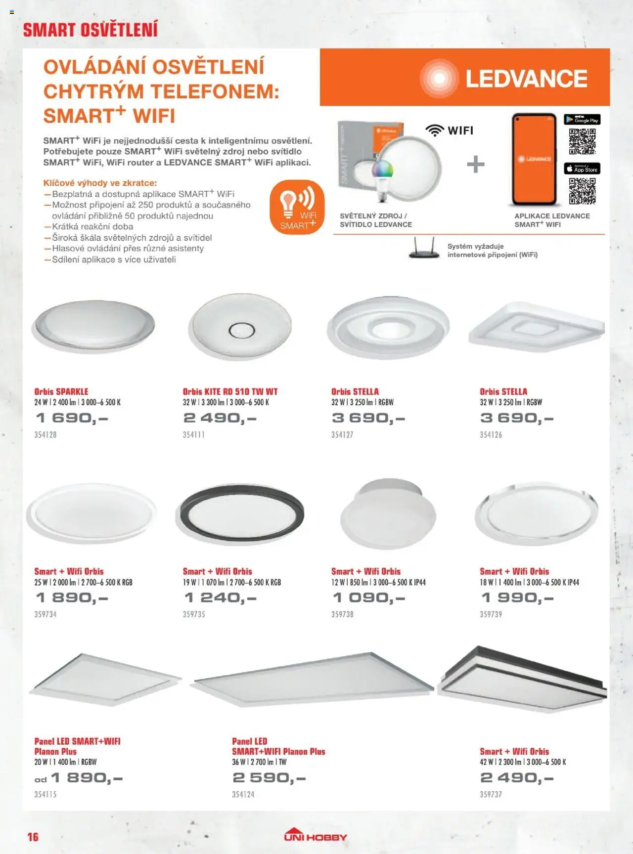 Uni Hobby katalog - Osvětlení od 03.10.2025 | Strana: 16 | Produkty: LED