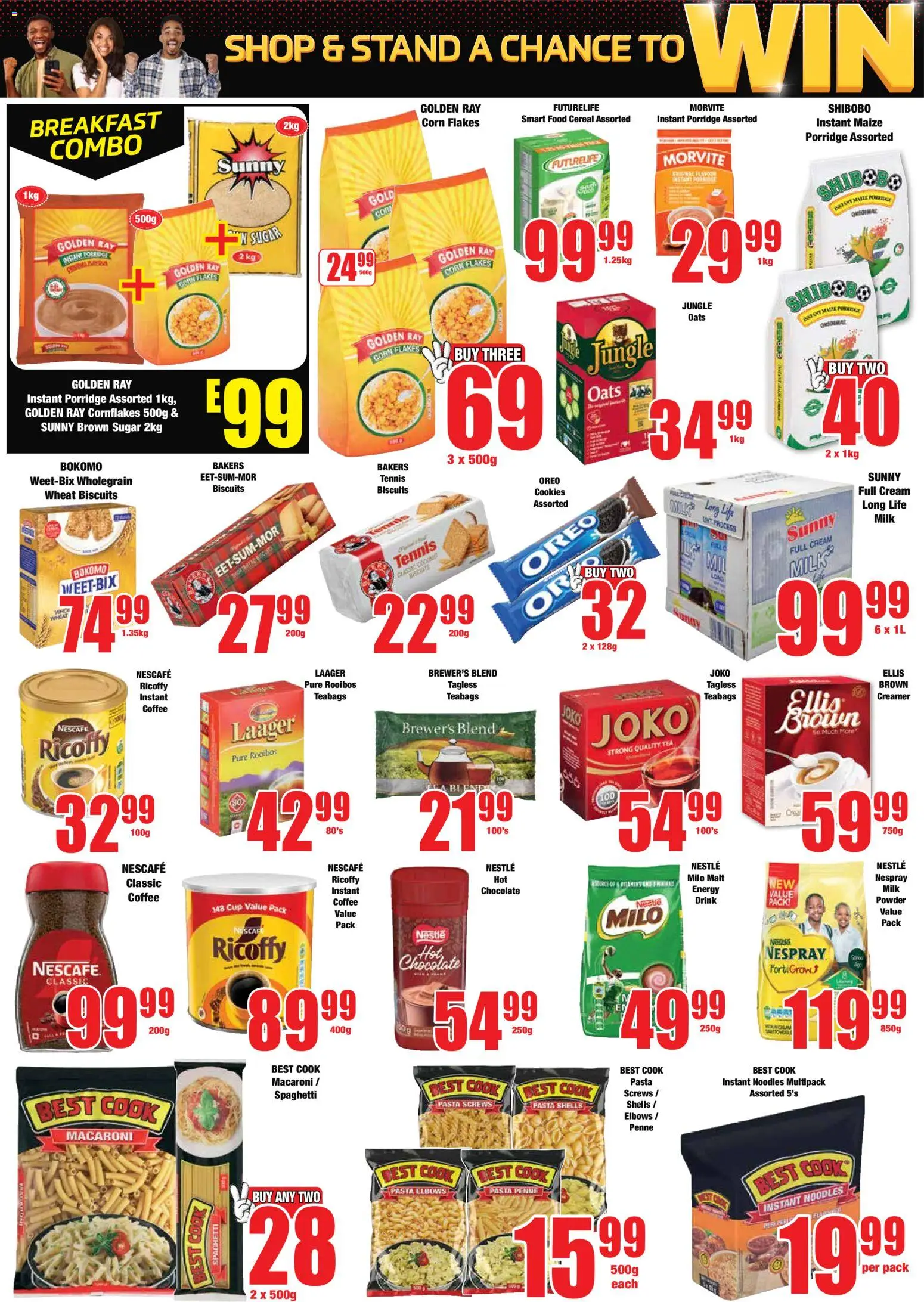 New Boxer catalogue – valid from 23.10.2025 | Page: 4 | Products: Tea, Pasta, Cream, Sugar
