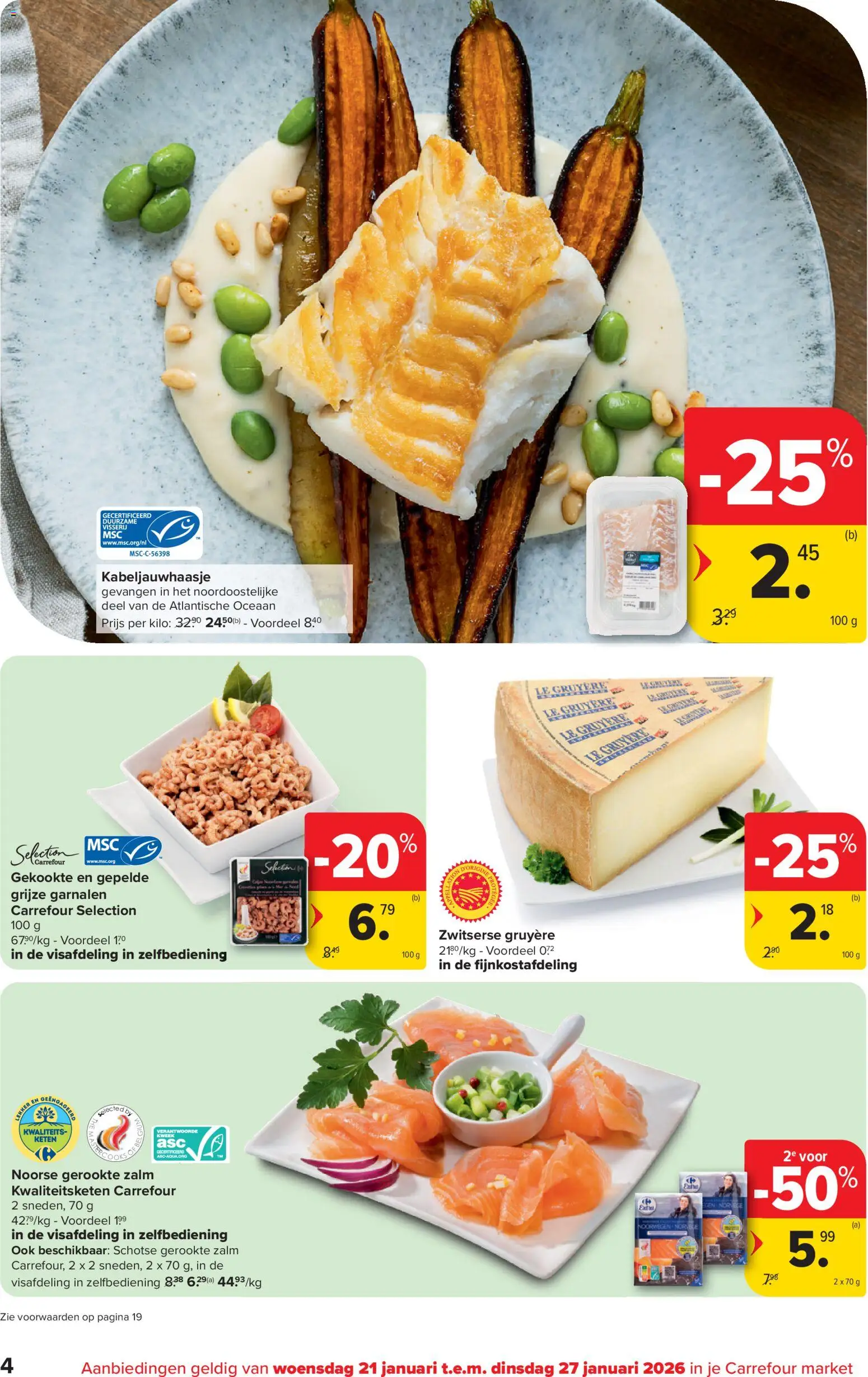 {H1} | Pagina: 4 | Producten: Zalm, Gruyère, Kekszek
